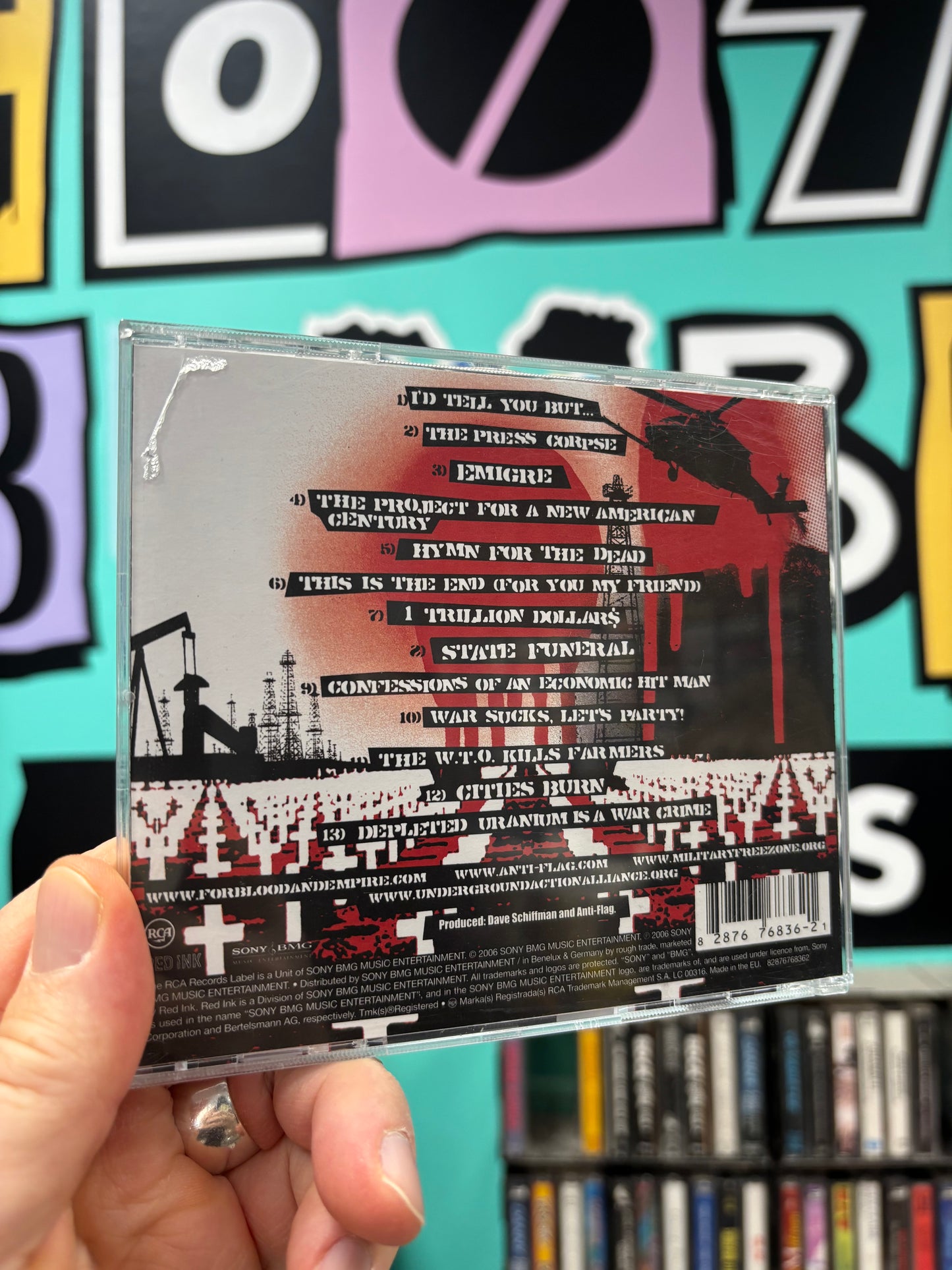 Anti-Flag: For Blood And Empire, CD, RCA, Sony BMG Music Entertainment, Red Ink, Europe 2006