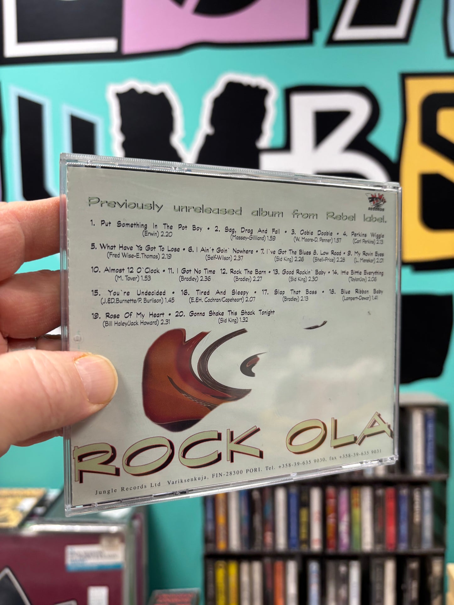 Rock-Ola with Boppin Pete Trio & Blue Cats: Slap That Bass, CD, Only pressing, My Way Records, Finland, 1996