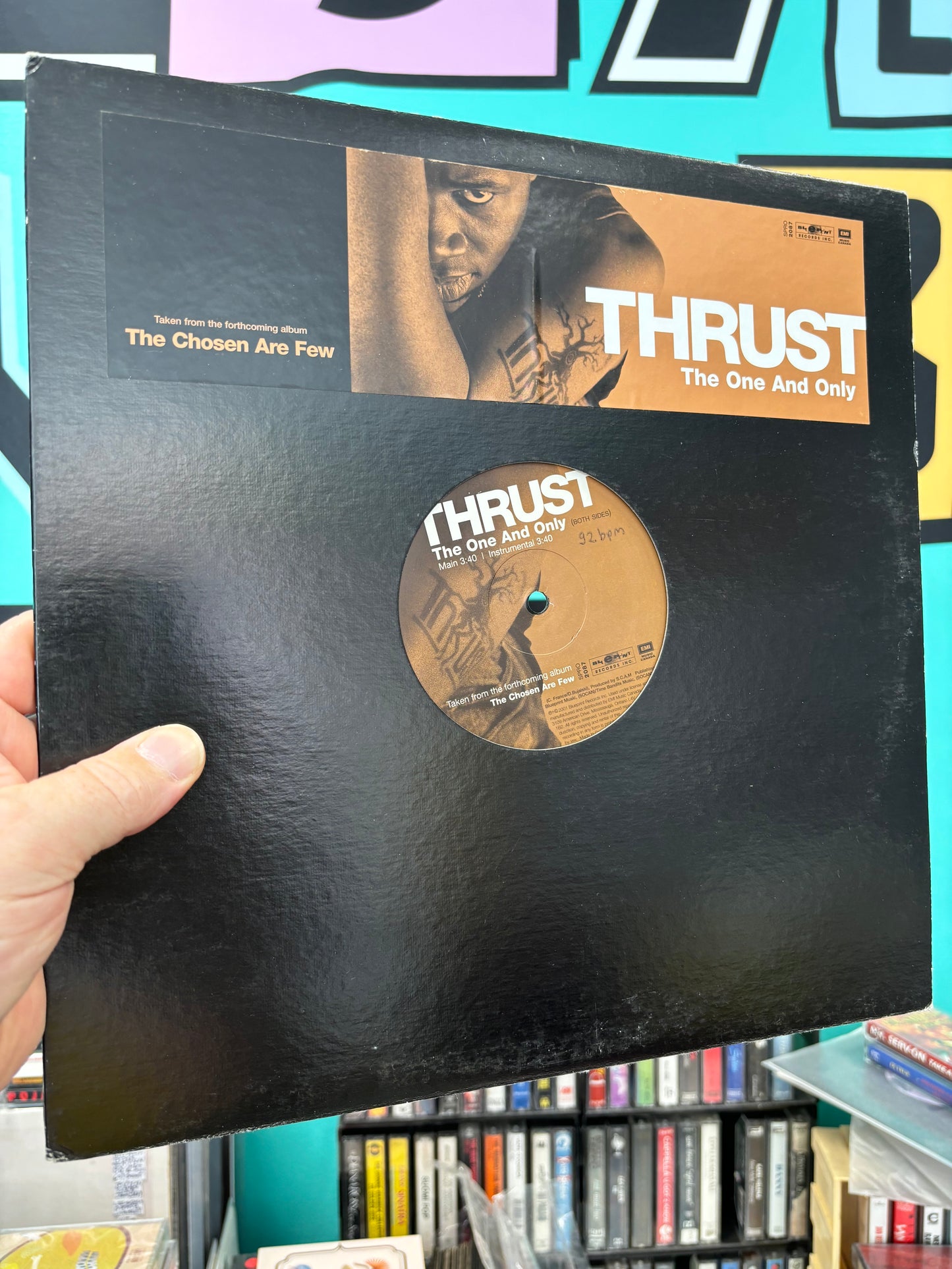 Thrust: The One And Only, 12inch, Only vinyl pressing, Blueprint Records Inc., Canada 2001