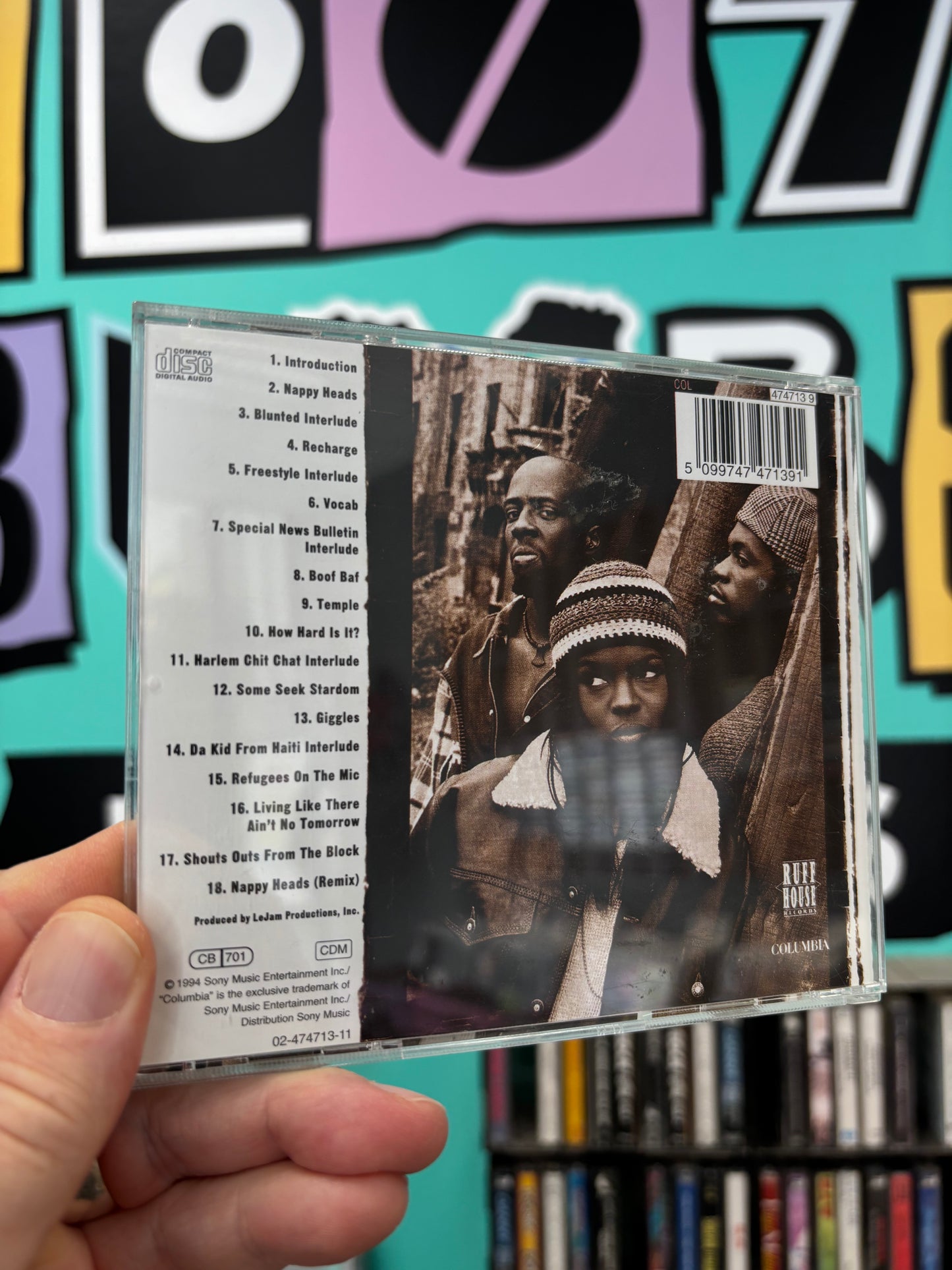 Fugees (Tranzlator Crew): Blunted On Reality, CD, reissue, Columbia, Ruffhouse Records, Europe year?
