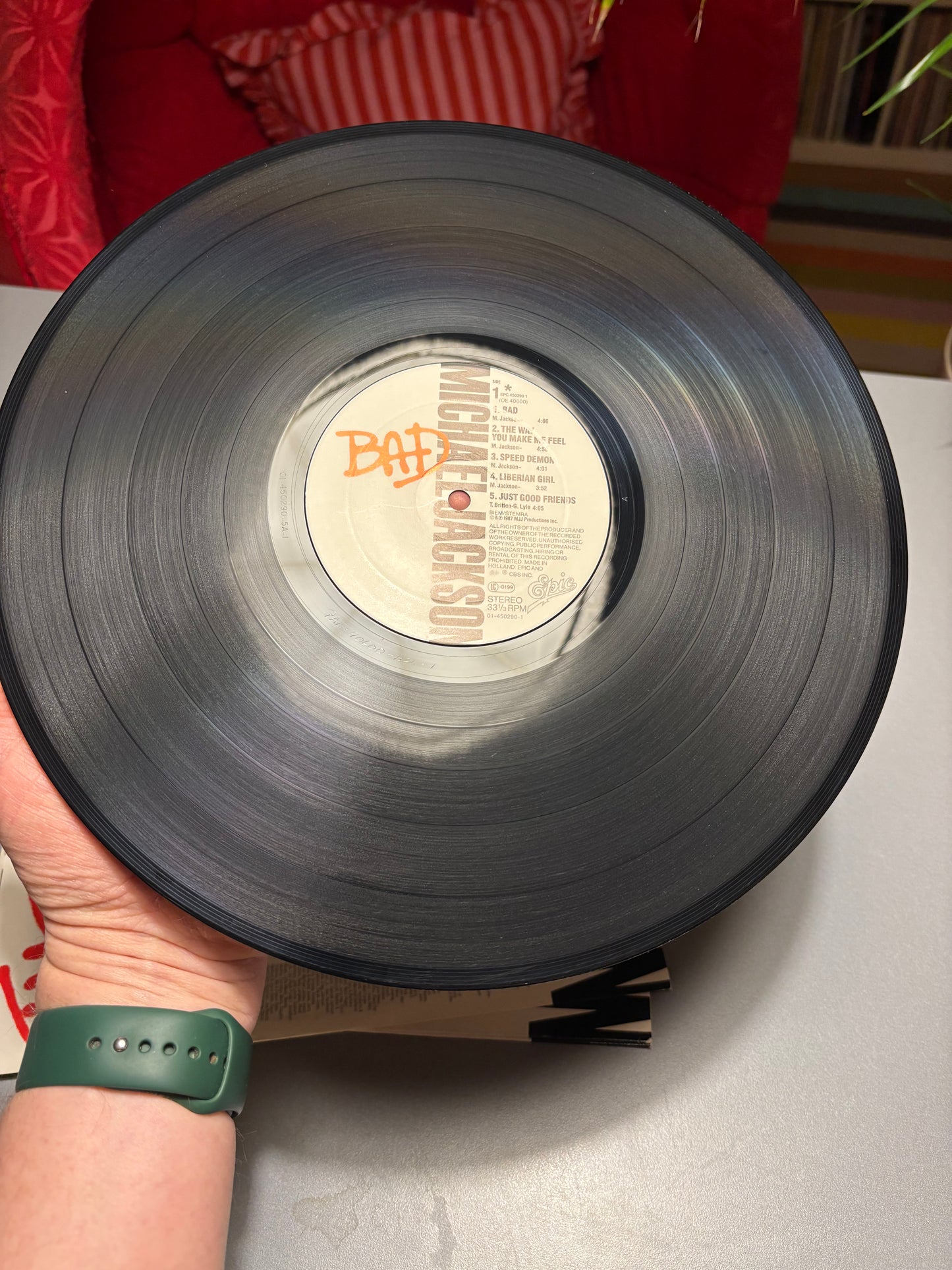 Michael Jackson: Bad, LP, gatefold, Epic, Europe 1987