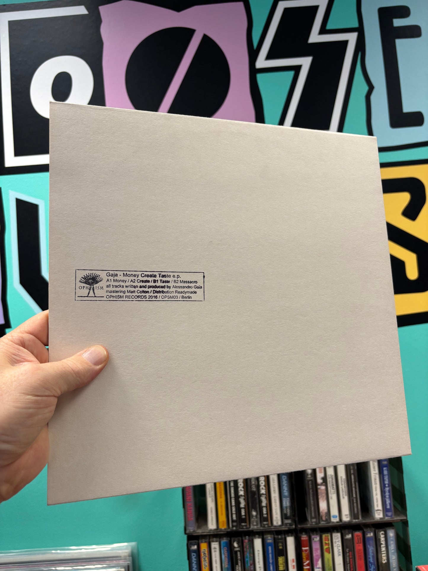 Gaja: Money Create Taste e.p., 12inch, Only pressing, Limited Edition, Ophism, Europe 2016