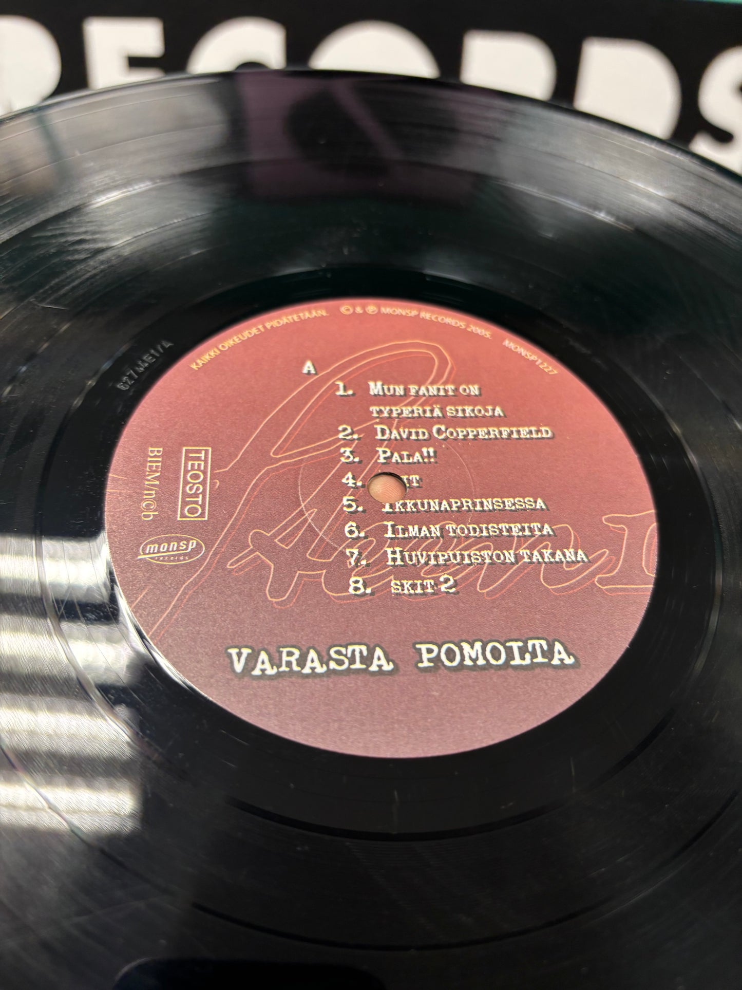 Steen1: Varasta Pomolta, LP, 1st pressing, Only official vinyl pressing, Monsp Records, Finland 2005