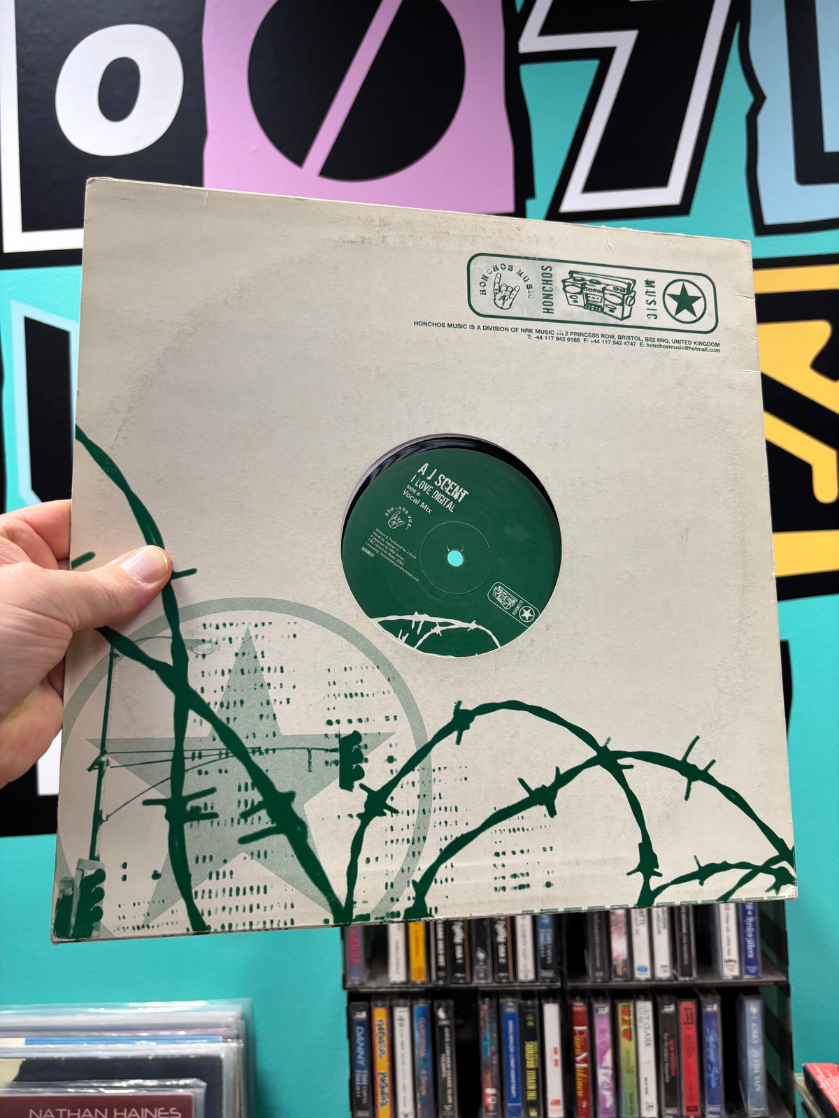 A J Scent: I Love Digital, 12inch, Limited Edition, Honchos Music, UK 2002