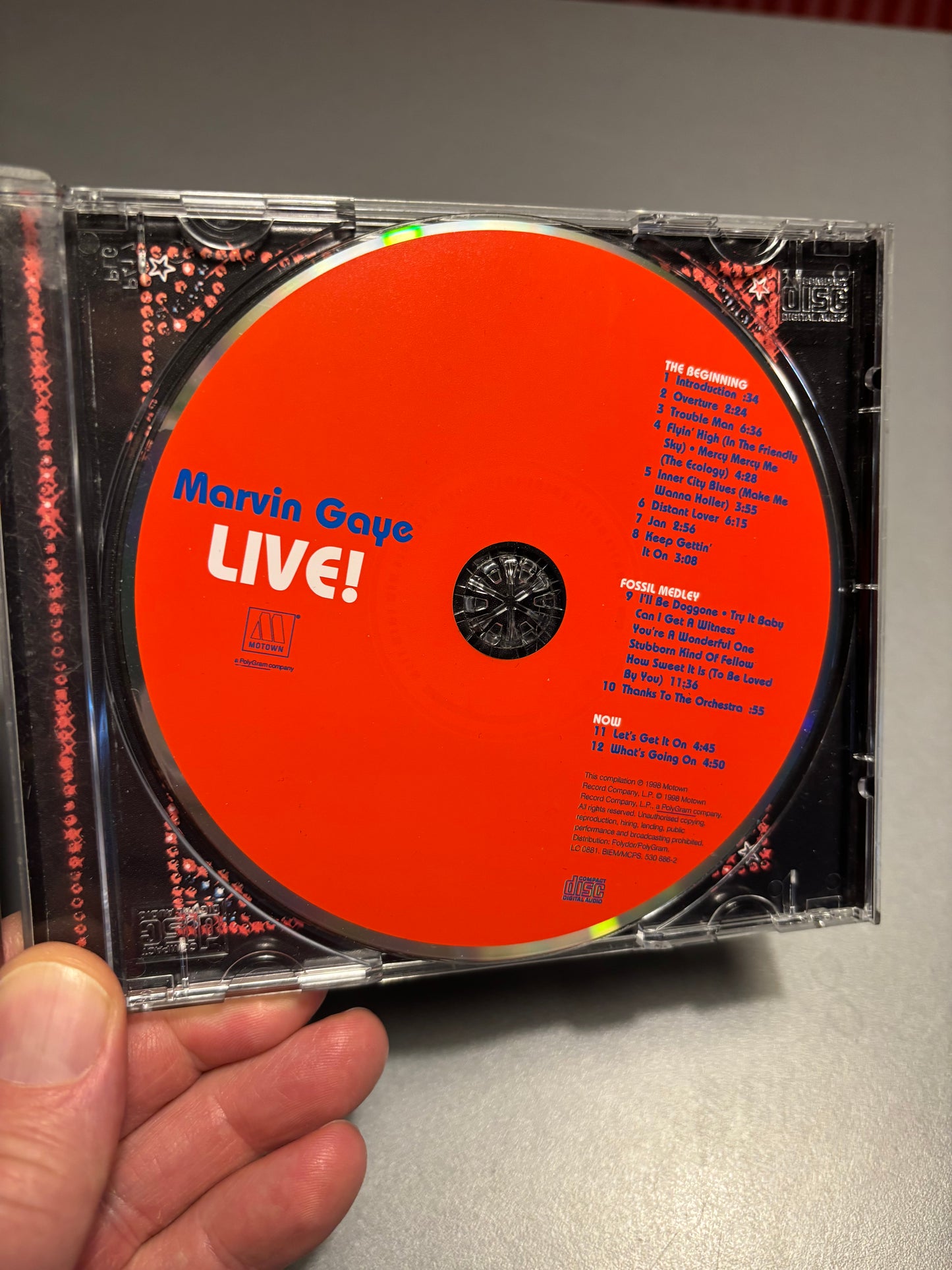 Marvin Gaye: Live!, CD, reissue, remastered, Motown, Europe 1998