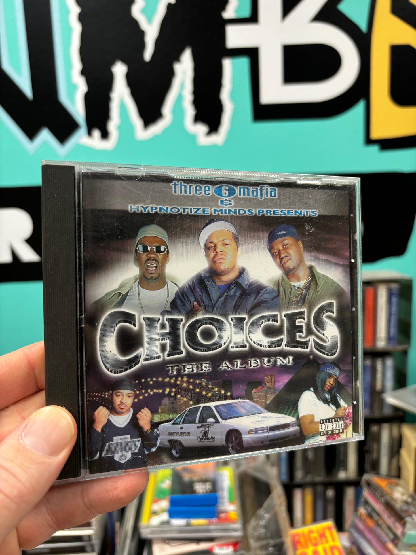 Three 6 Mafia - Choices: The Album, CD, 1st pressing, Loud Records, Hypnotize Minds, US 2001