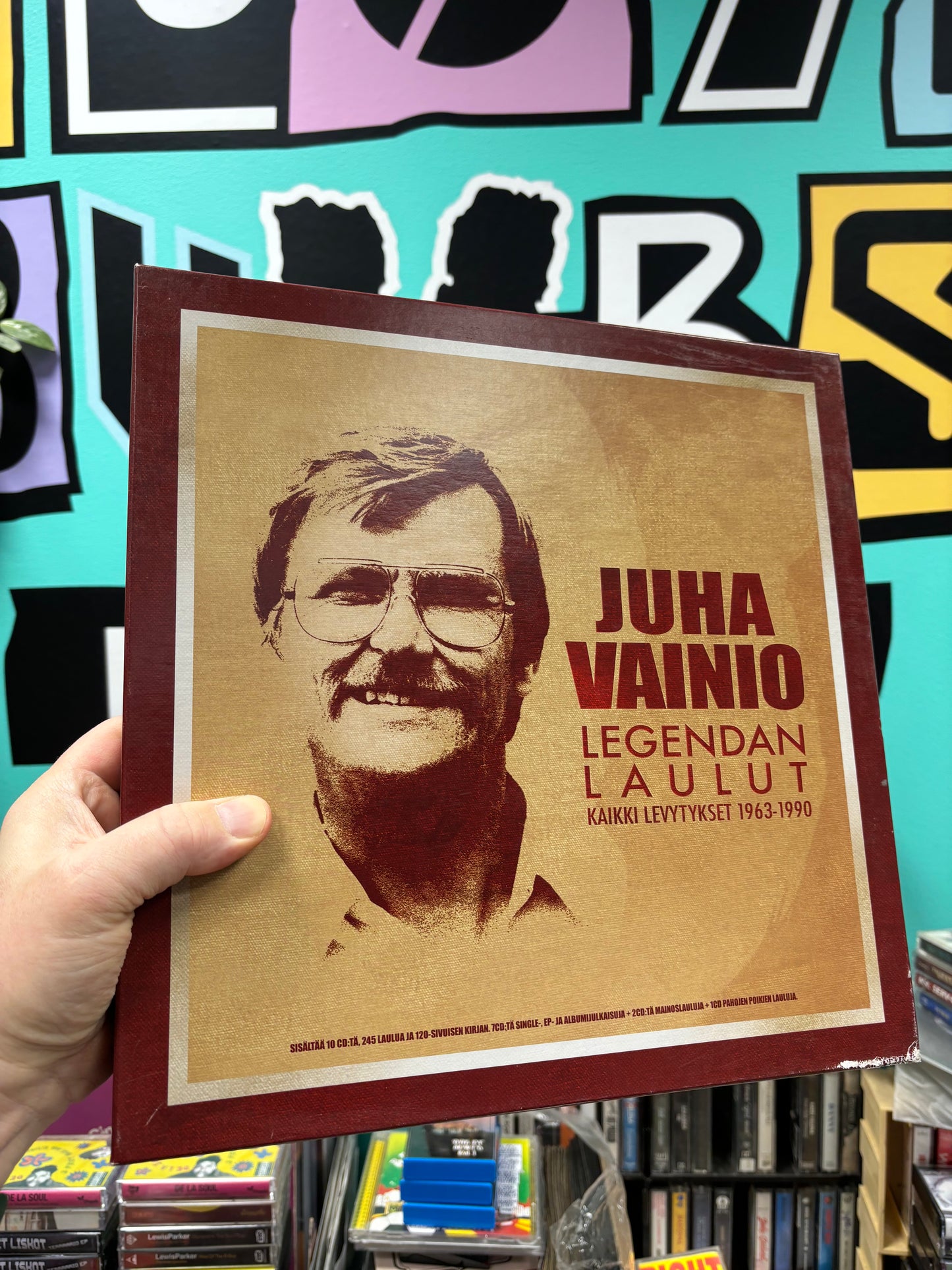 Juha Vainio - Legendan Laulut - Kaikki Levytykset 1963-1990, CD Box Set Compilation, Only pressing, 10XCD, 120-page book, WEA, Finland 2008