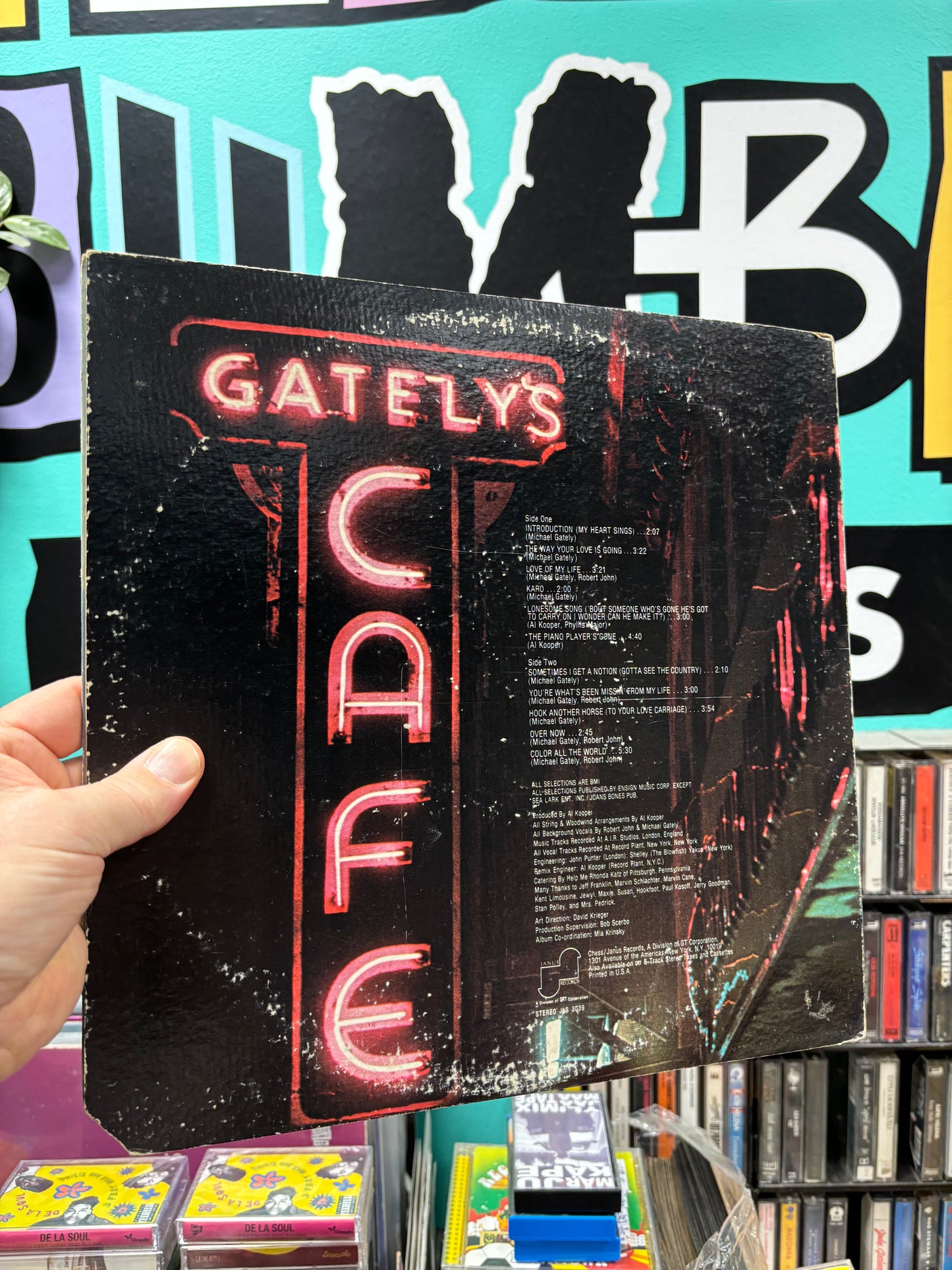 Michael Gately: Gately’s Cafe, LP, OG pressing, Gatefold, Janus Records, US 1972