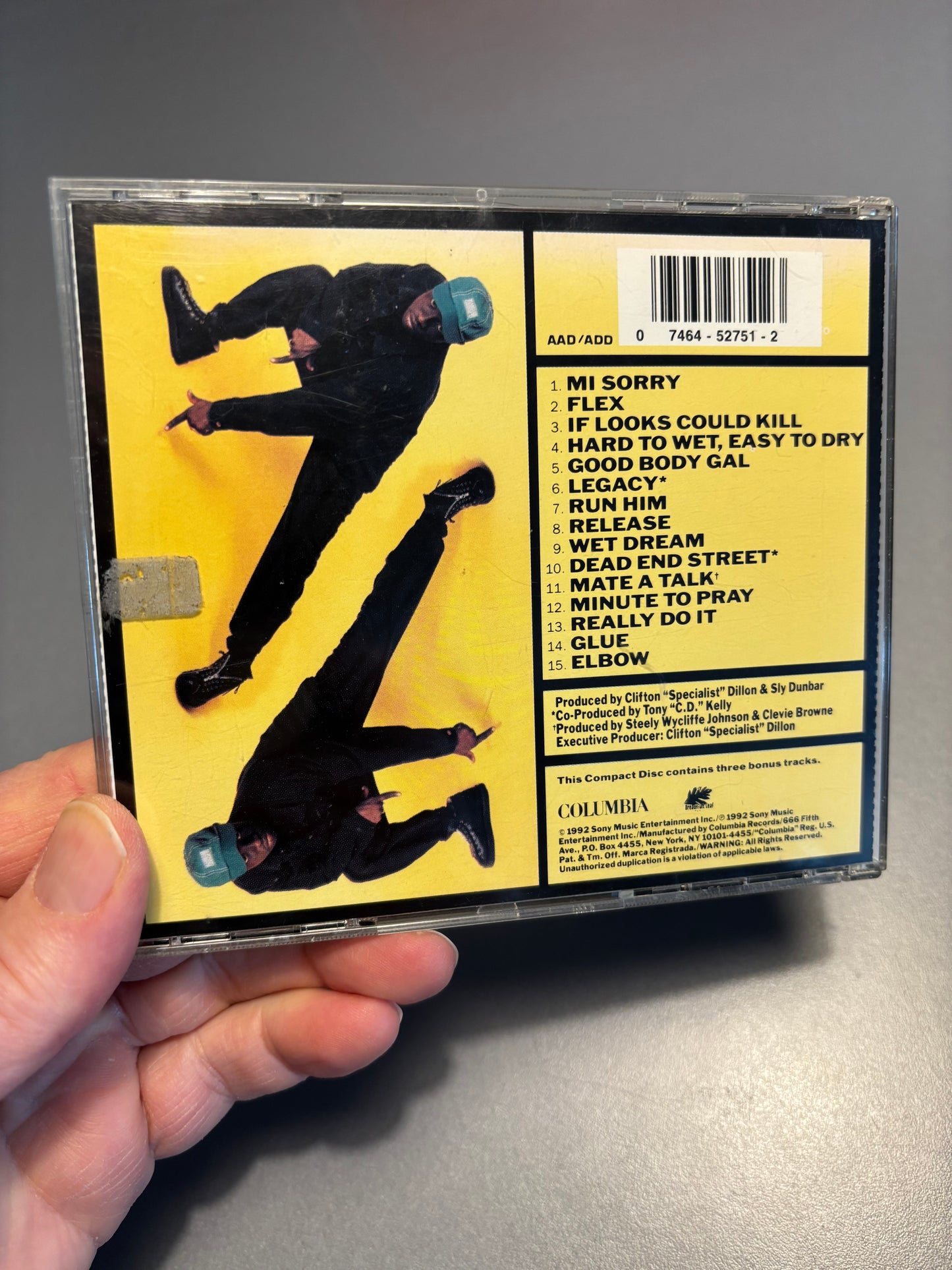 Mad Cobra: Hard To Wet, Easy To Dry, CD, Columbia, US 1992