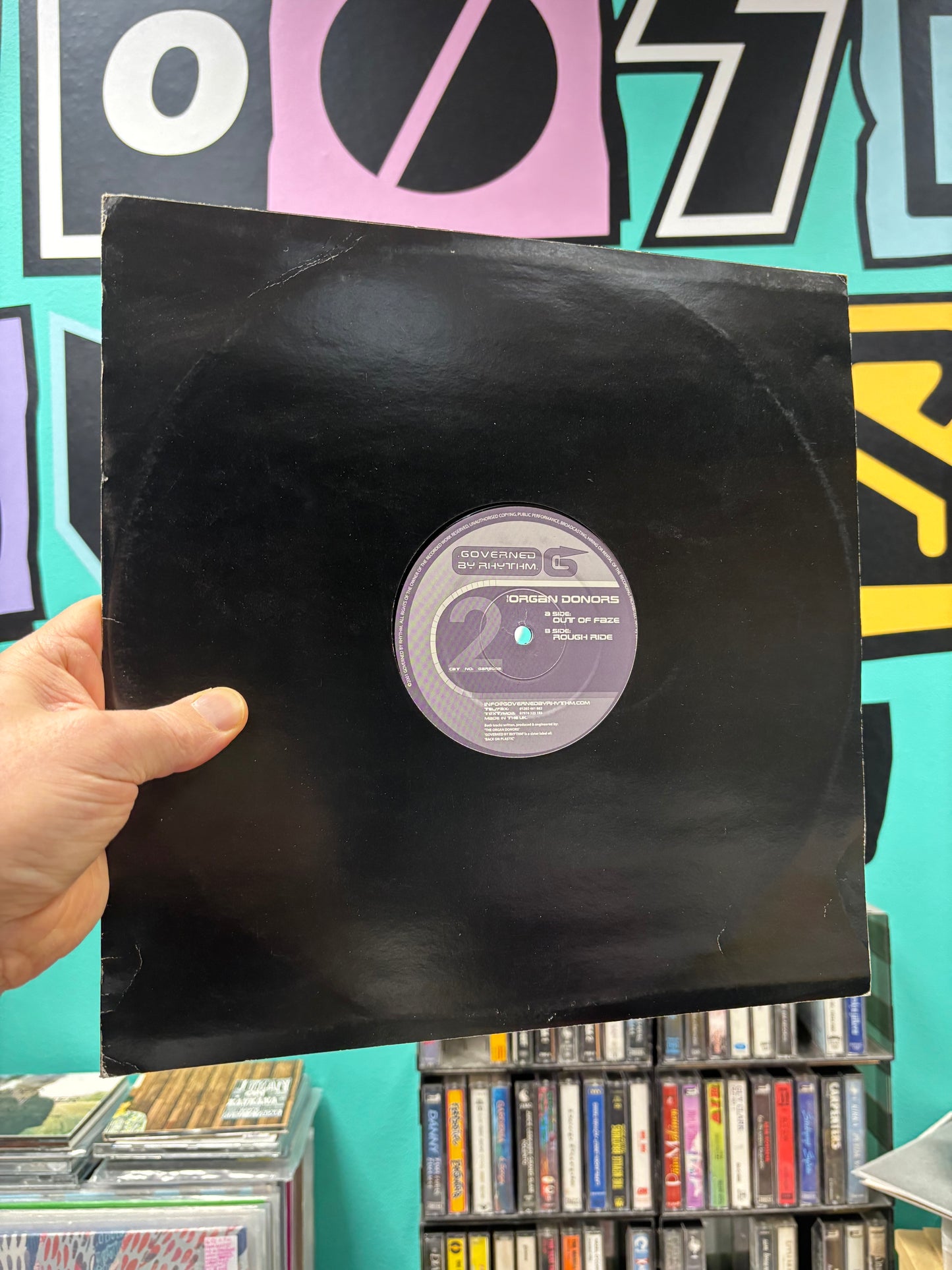 Organ Donors: Out Of Faze, 12inch, Only pressing, Governed By Rhythm, UK 2001