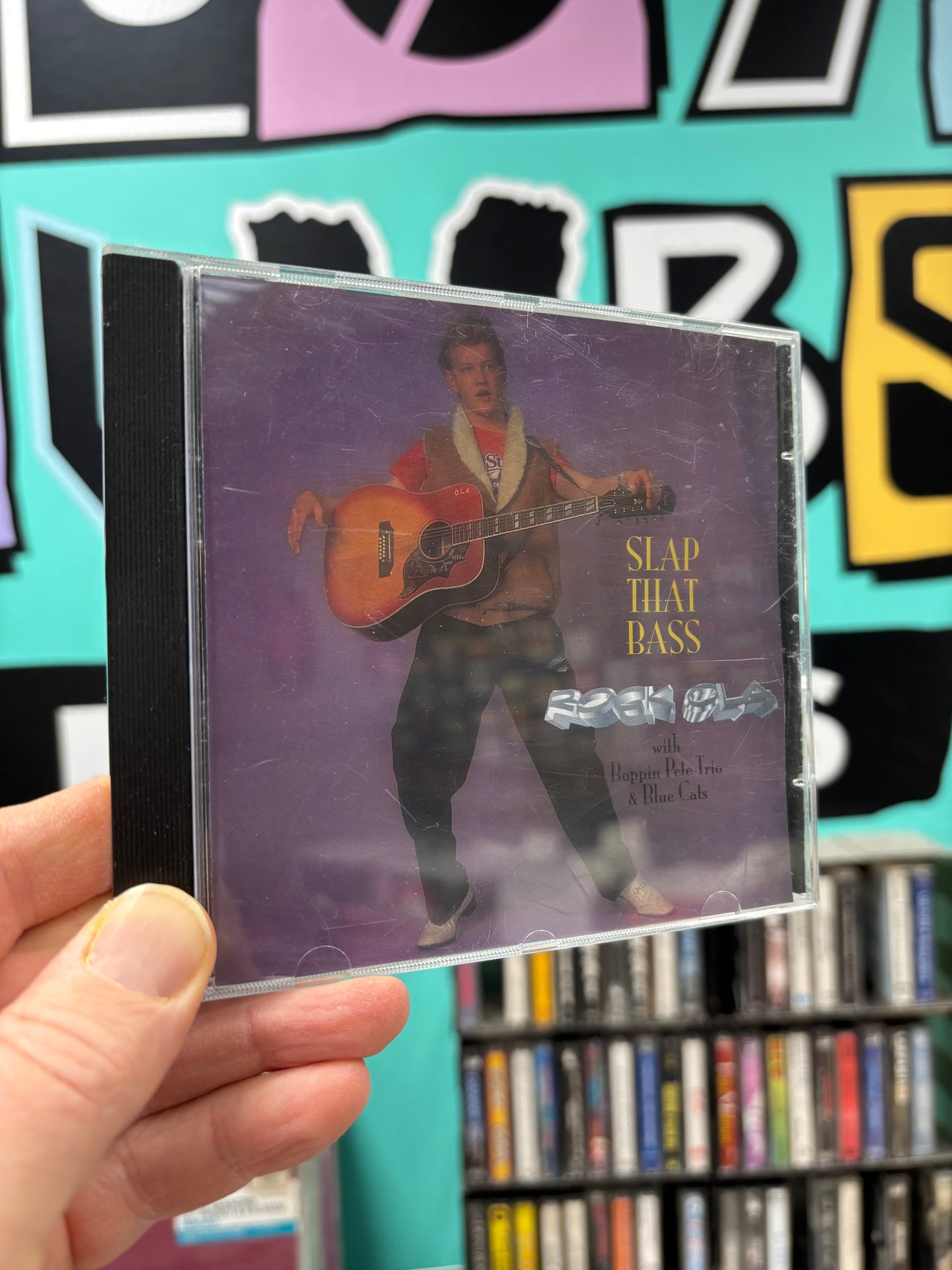 Rock-Ola with Boppin Pete Trio & Blue Cats: Slap That Bass, CD, Only pressing, My Way Records, Finland, 1996