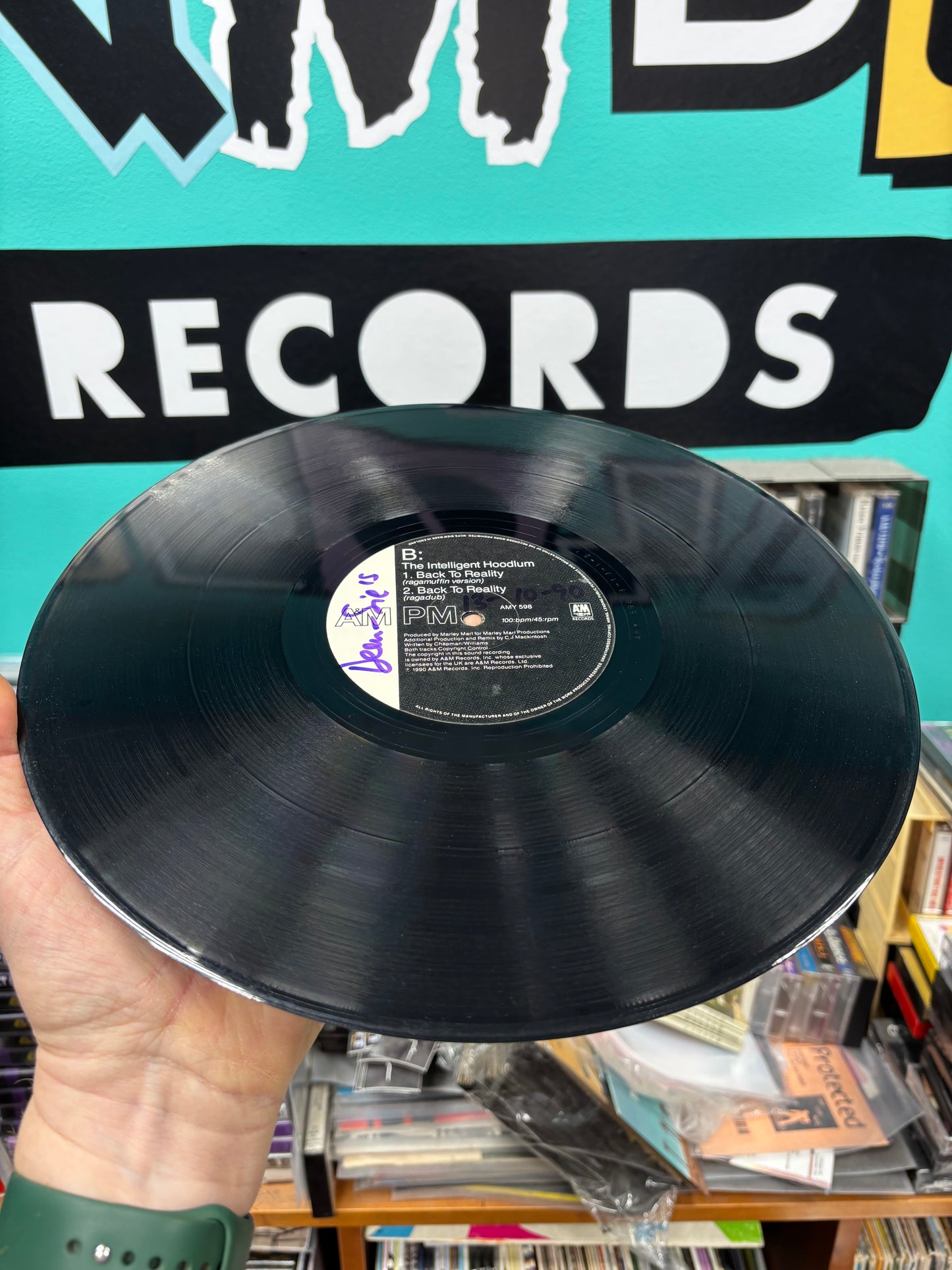 Intelligent Hoodlum: Back To Reality, 12inch, A&M PM, A&M Records, UK 1990
