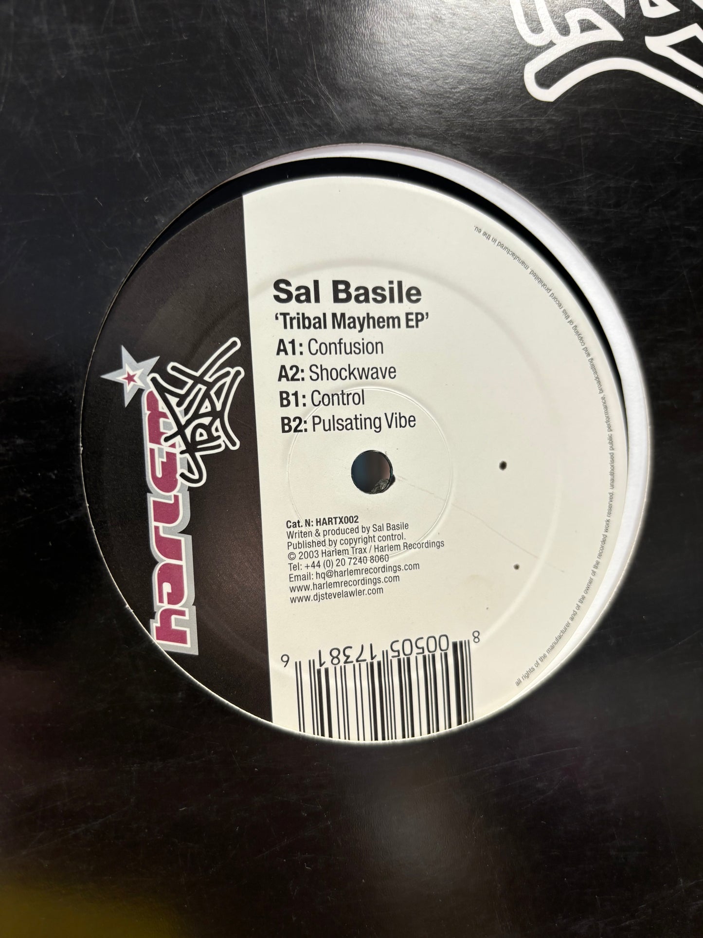 Sal Basile: Tribal Mayhem EP, 12inch, Only official pressing, Harlem Trax, UK 2003