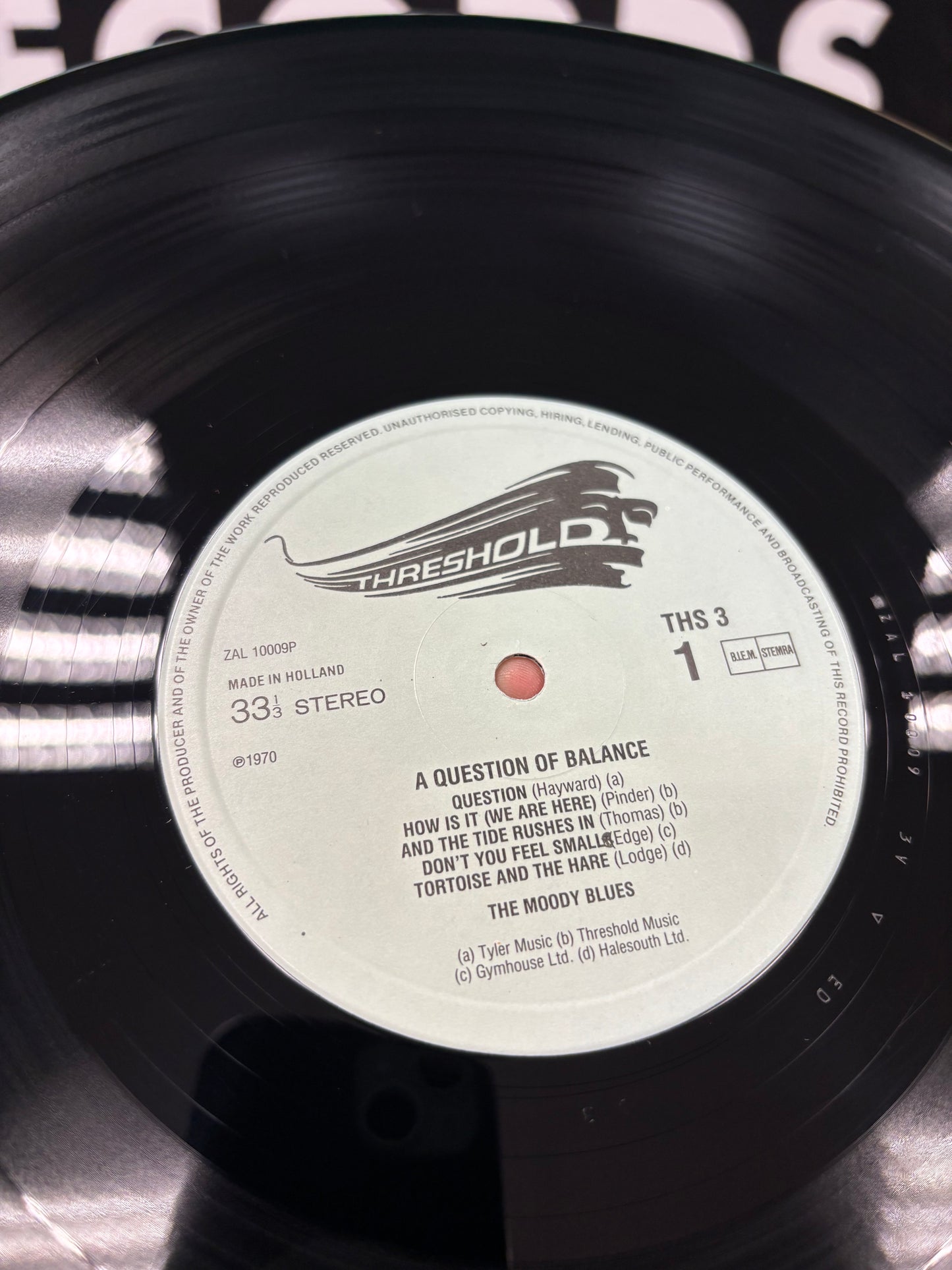 The Moody Blues: A Question Of Balance, LP, reissue, gatefold, Decca, Netherlands year?
