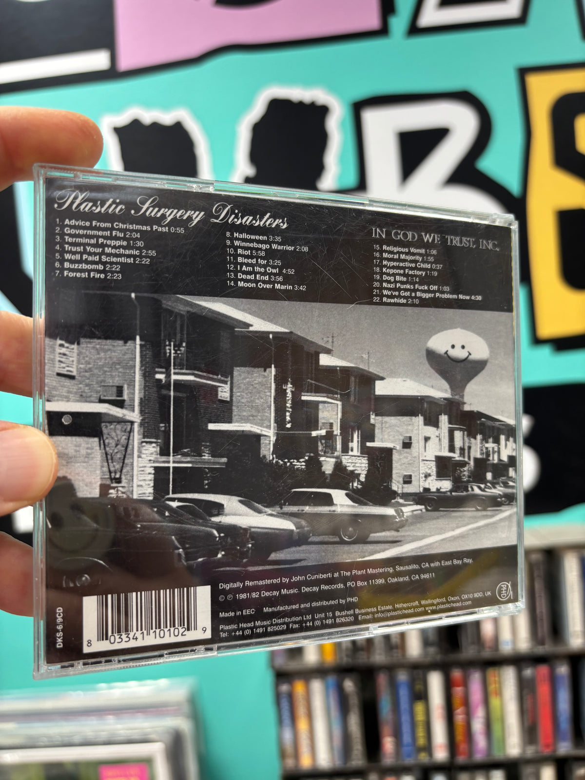 Dead Kennedys: Plastic Surgery Disasters & In God We Trust, Inc., CD, reissue, remastered, Decay Music, Decay Records, Europe year?