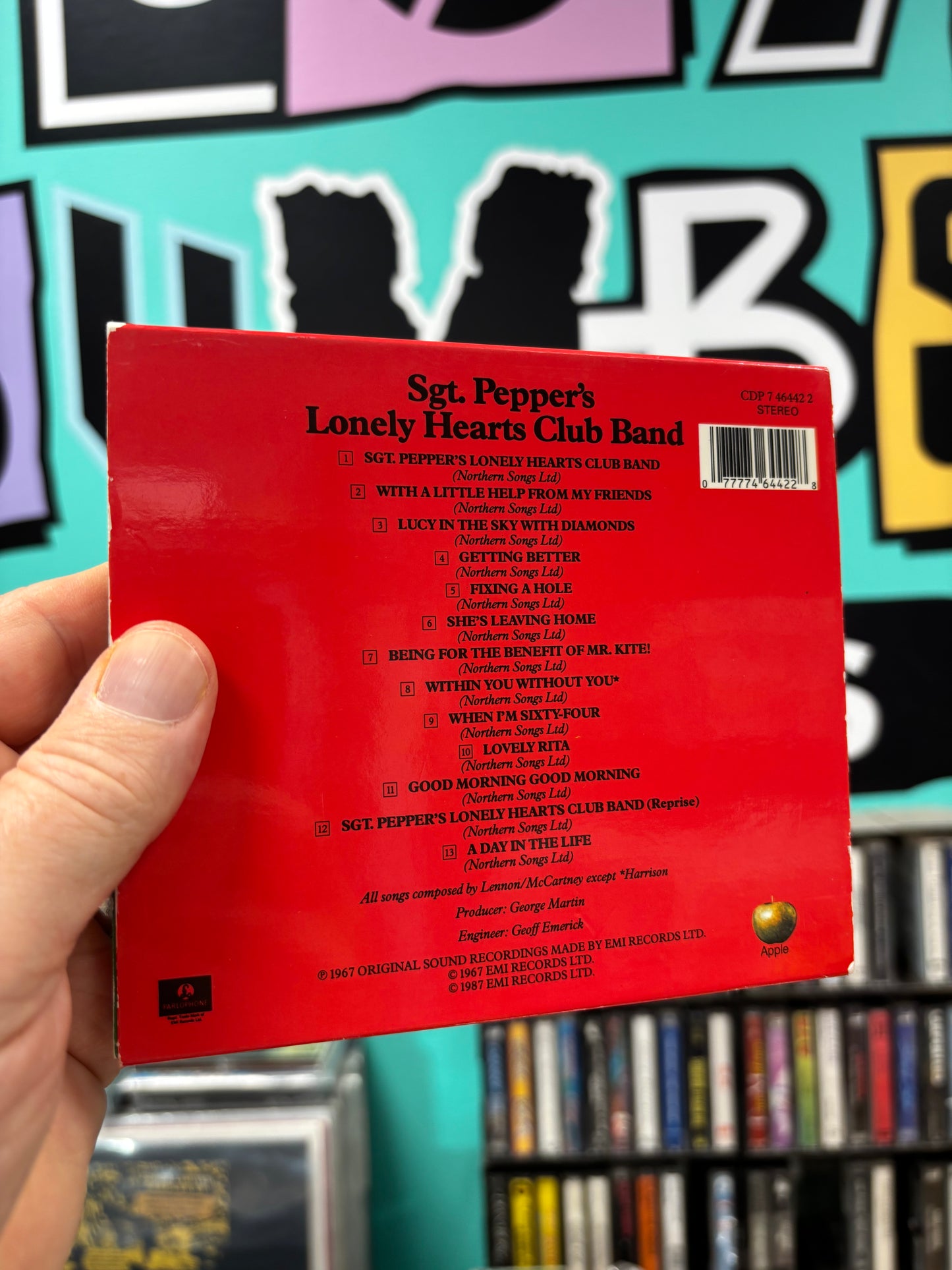 The Beatles: Sgt. Pepper’s Lonely Hearts Club Band, CD, reissue, Slipcase, Parlophone, Europe 1992