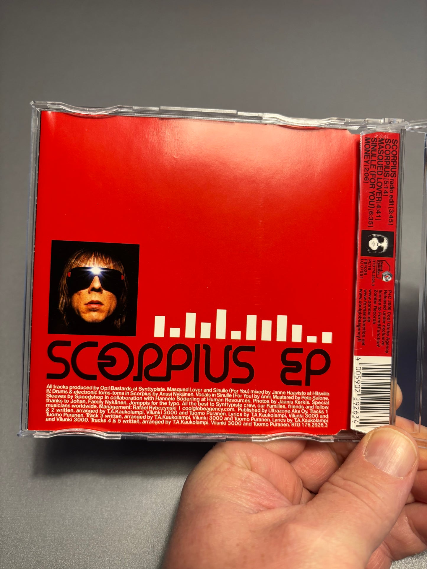 Op:l Bastards: Scorpius EP, CD EP, 1st pressing, Only CD pressing, Form & Function, Germany 2000