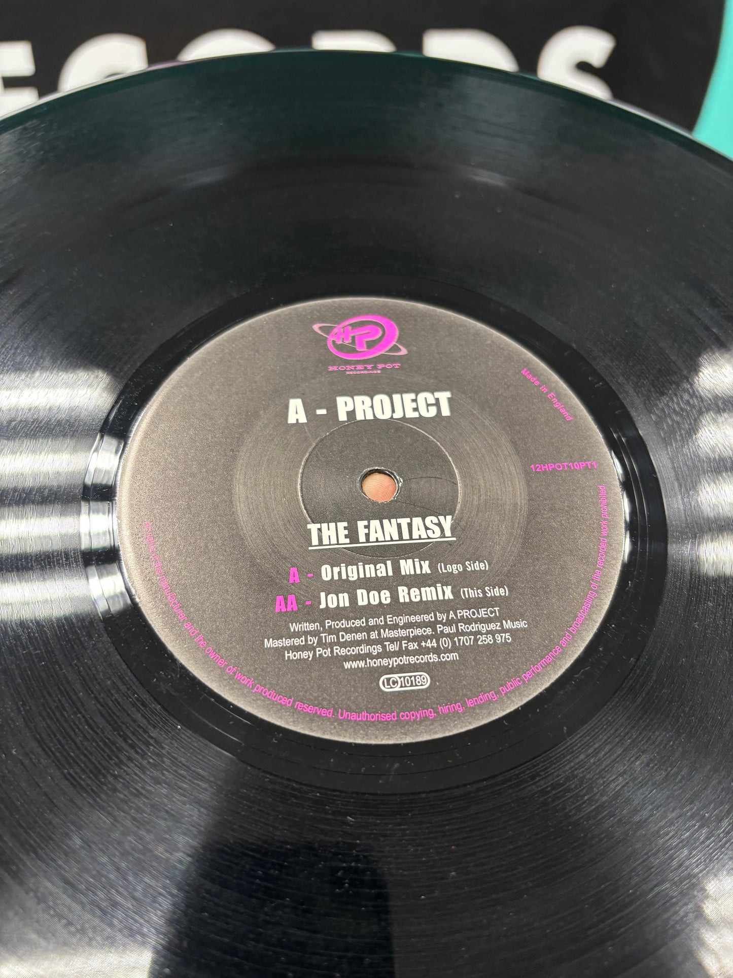 A Project: The Fantasy, Part 1/2, 12inch, Only official pressing, Honey Pot Recordings, UK 2001