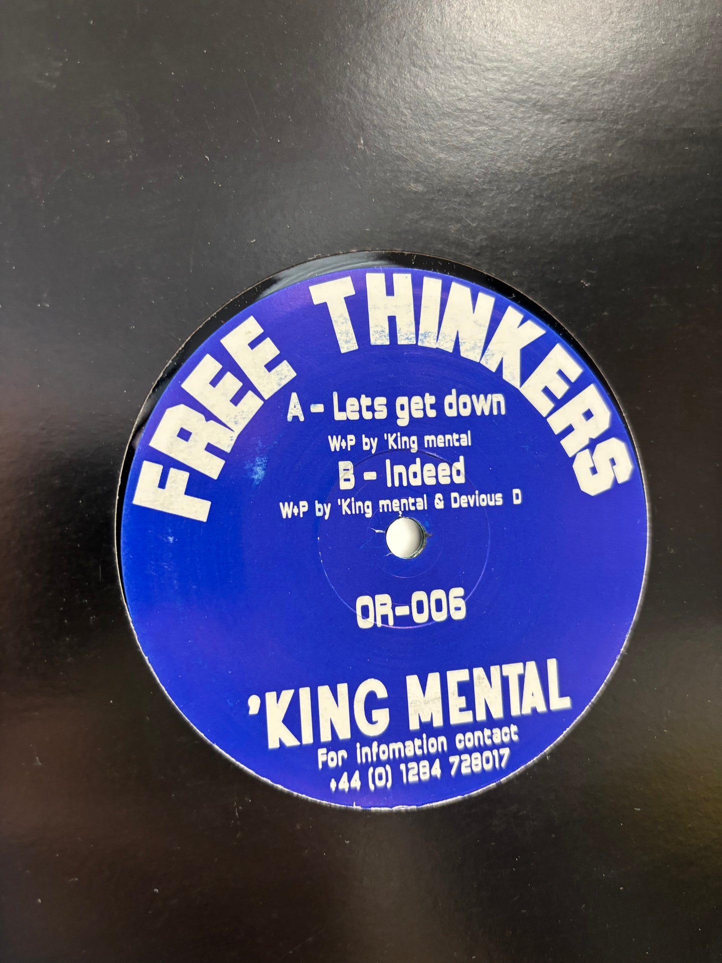King Mental: Free To Be/Night Fever, 12inch, Free Thinkers, UK 2001