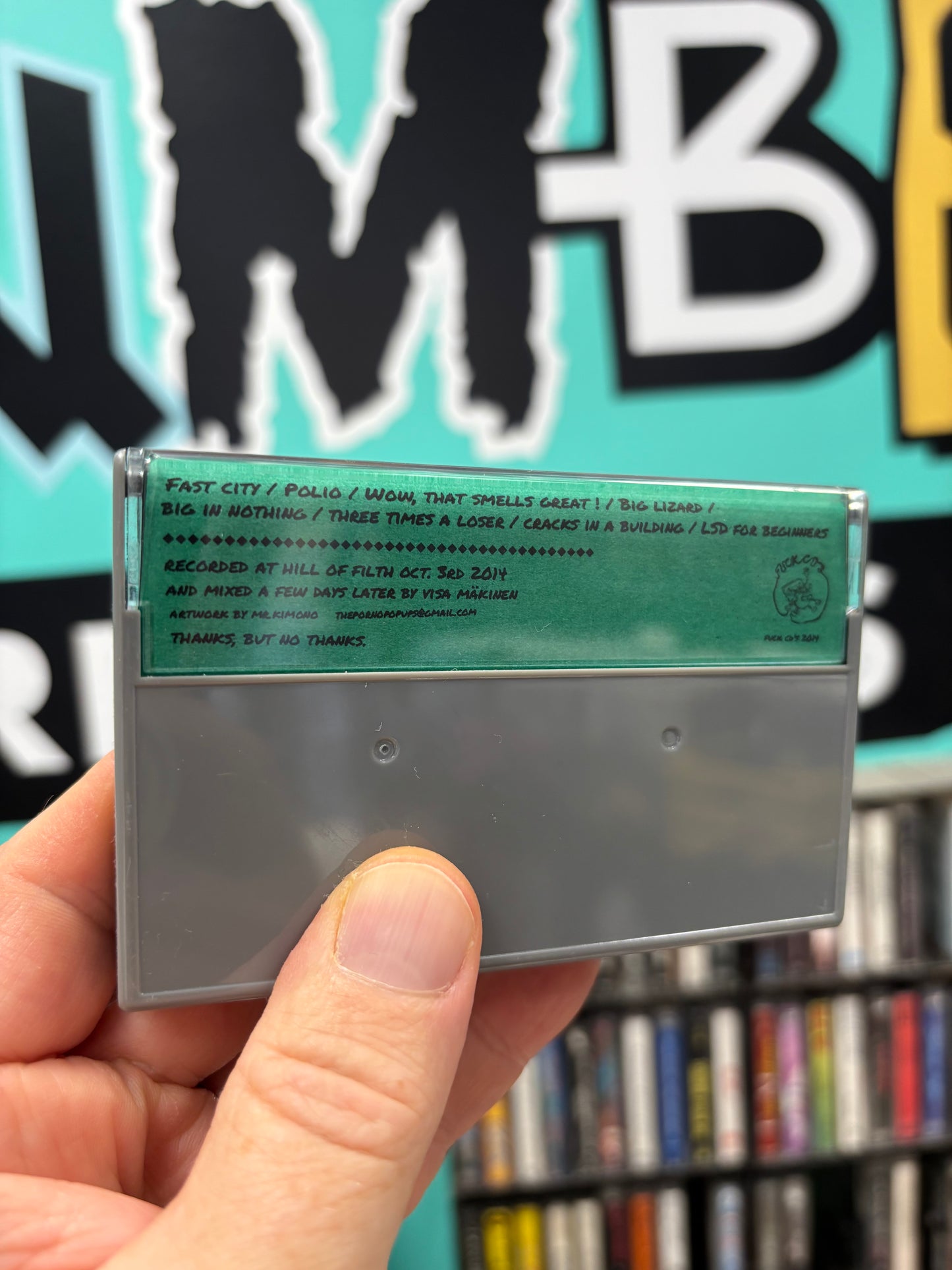 The Porno Pop-Ups: The Porno Pop-Ups, C-cassette, Only pressing, Fuck Cd’s, Finland 2014