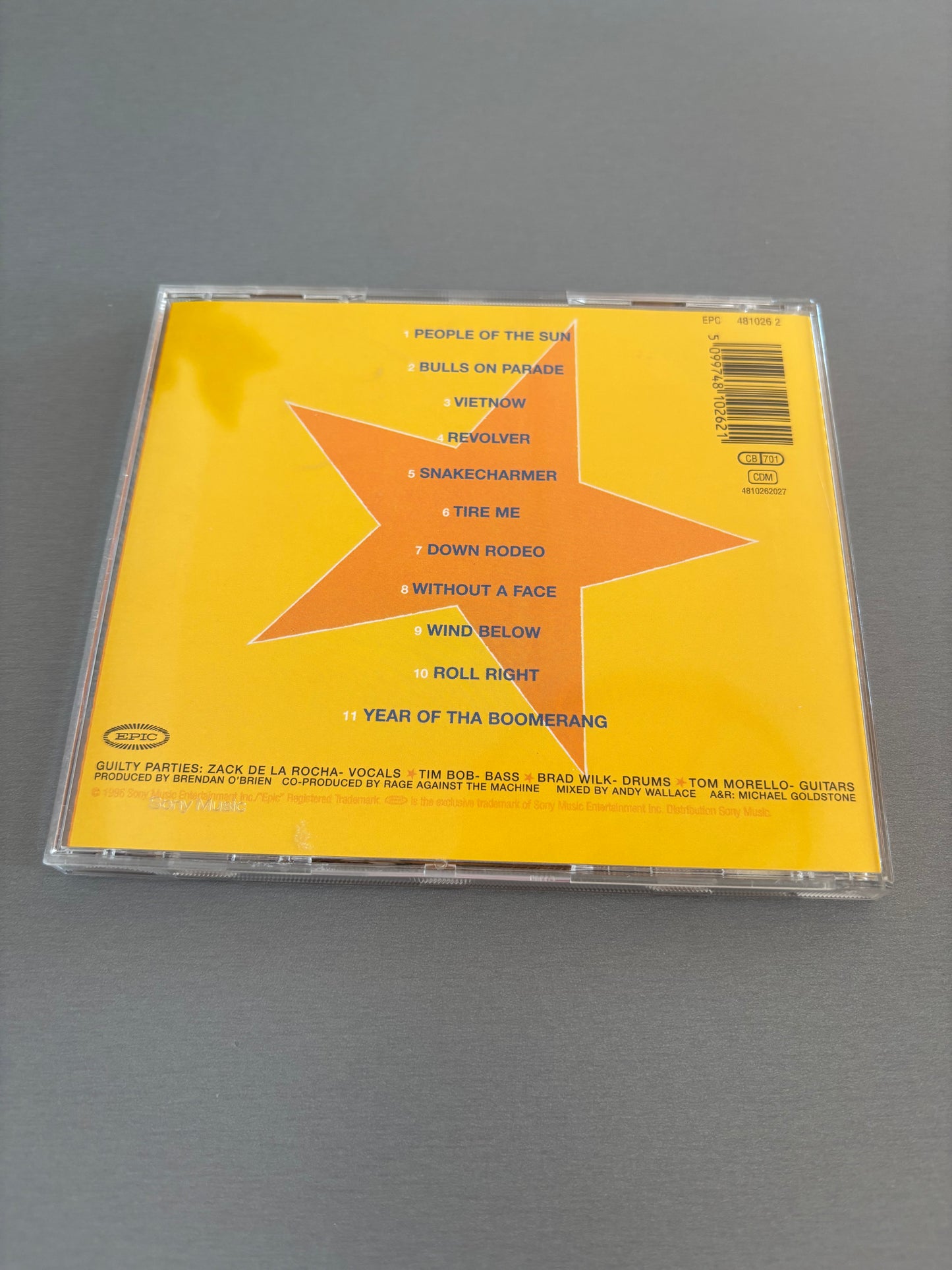 Rage Against The Machine: Evil Empire, CD, reissue, Epic, Europe 1996