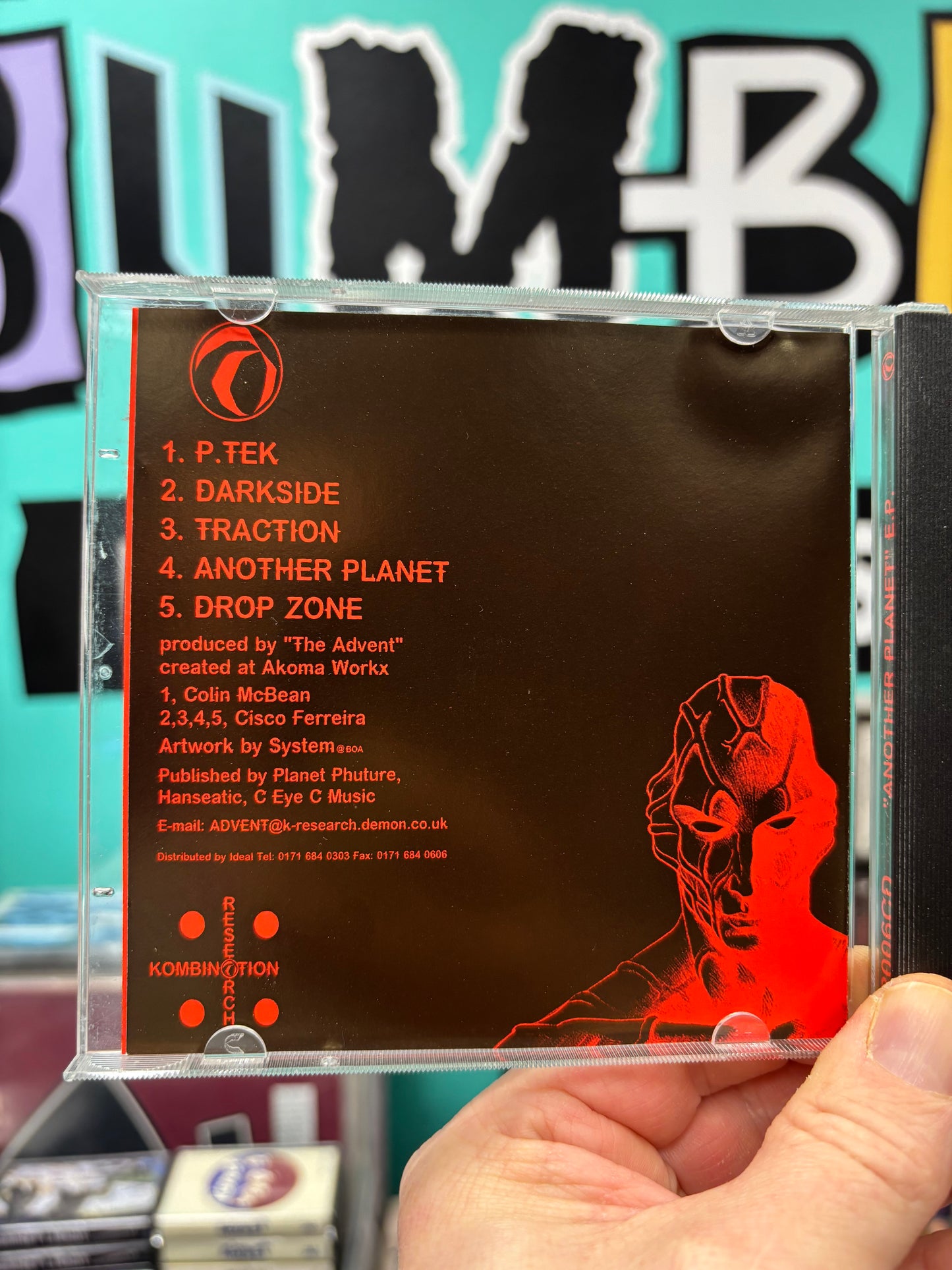 The Advent: Another Planet E.P., CD, Only CD pressing, Kombination Research, UK 1998