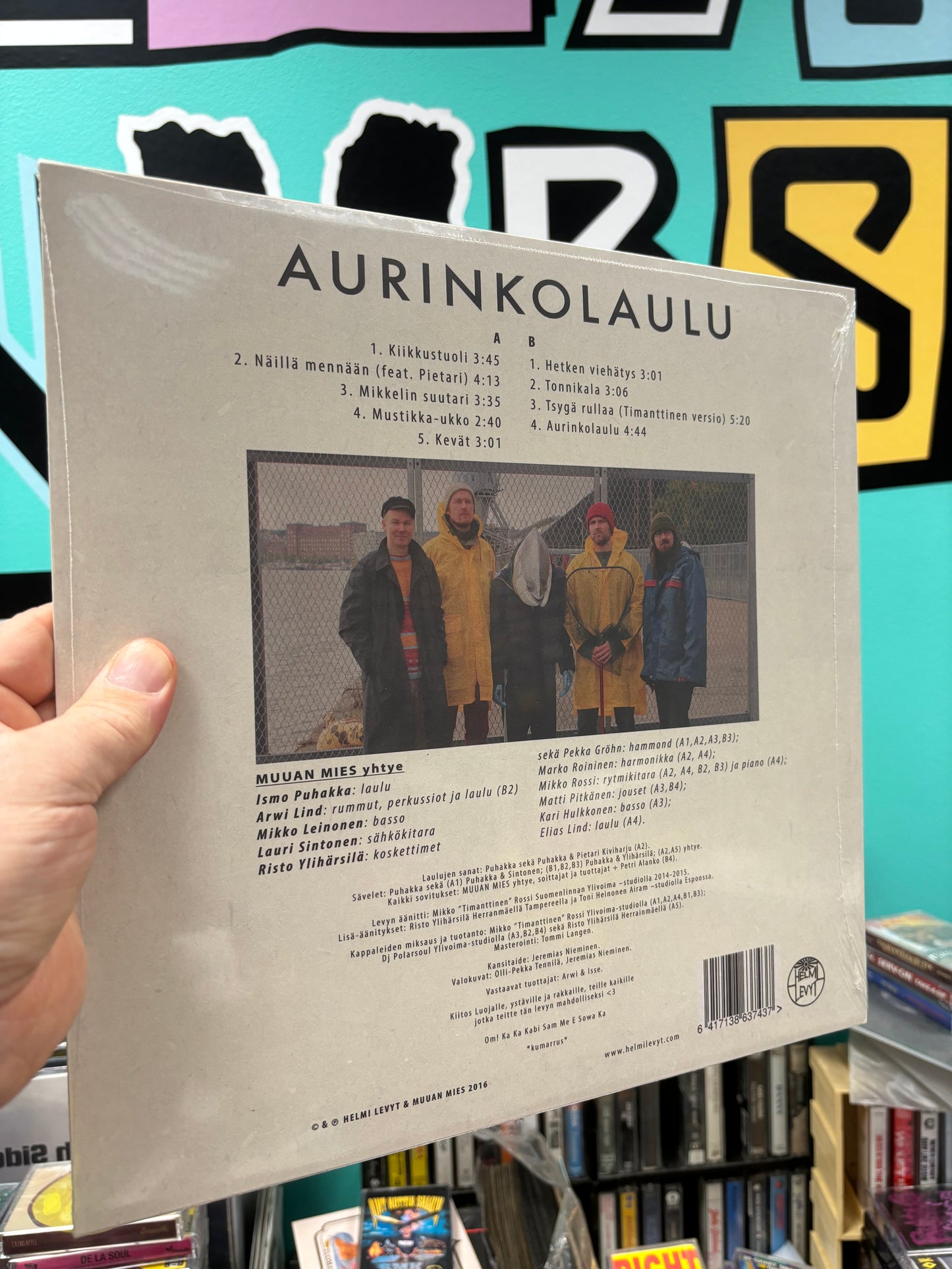 HULLU VARASTOALE -20%‼️‼️‼️Muuan Mies: Aurinkolaulu, LP, Helmi Levyt, Finland 2016