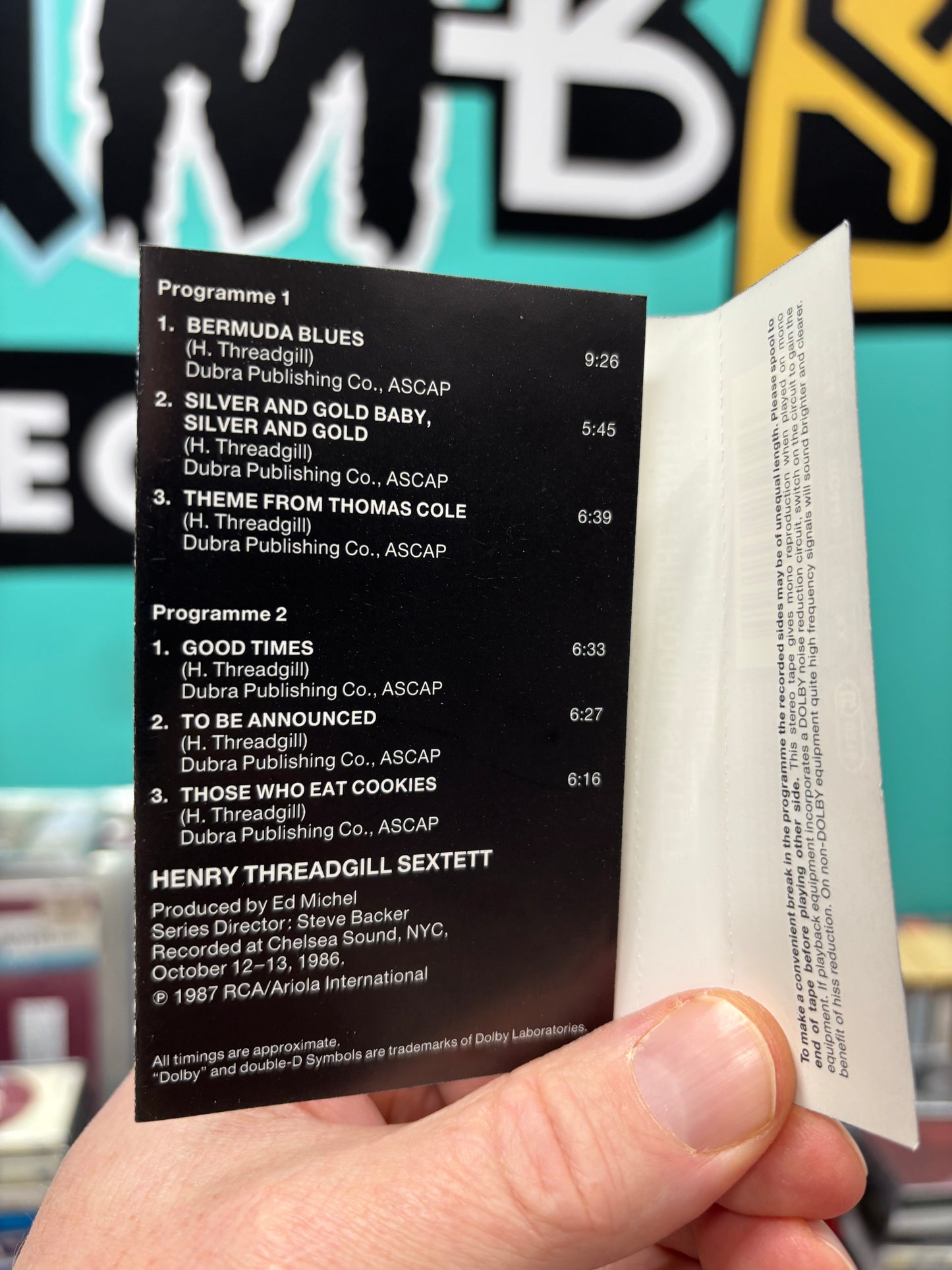 Henry Threadgill Sextett: You Know The Number, C-cassette, Novus, Europe 1987