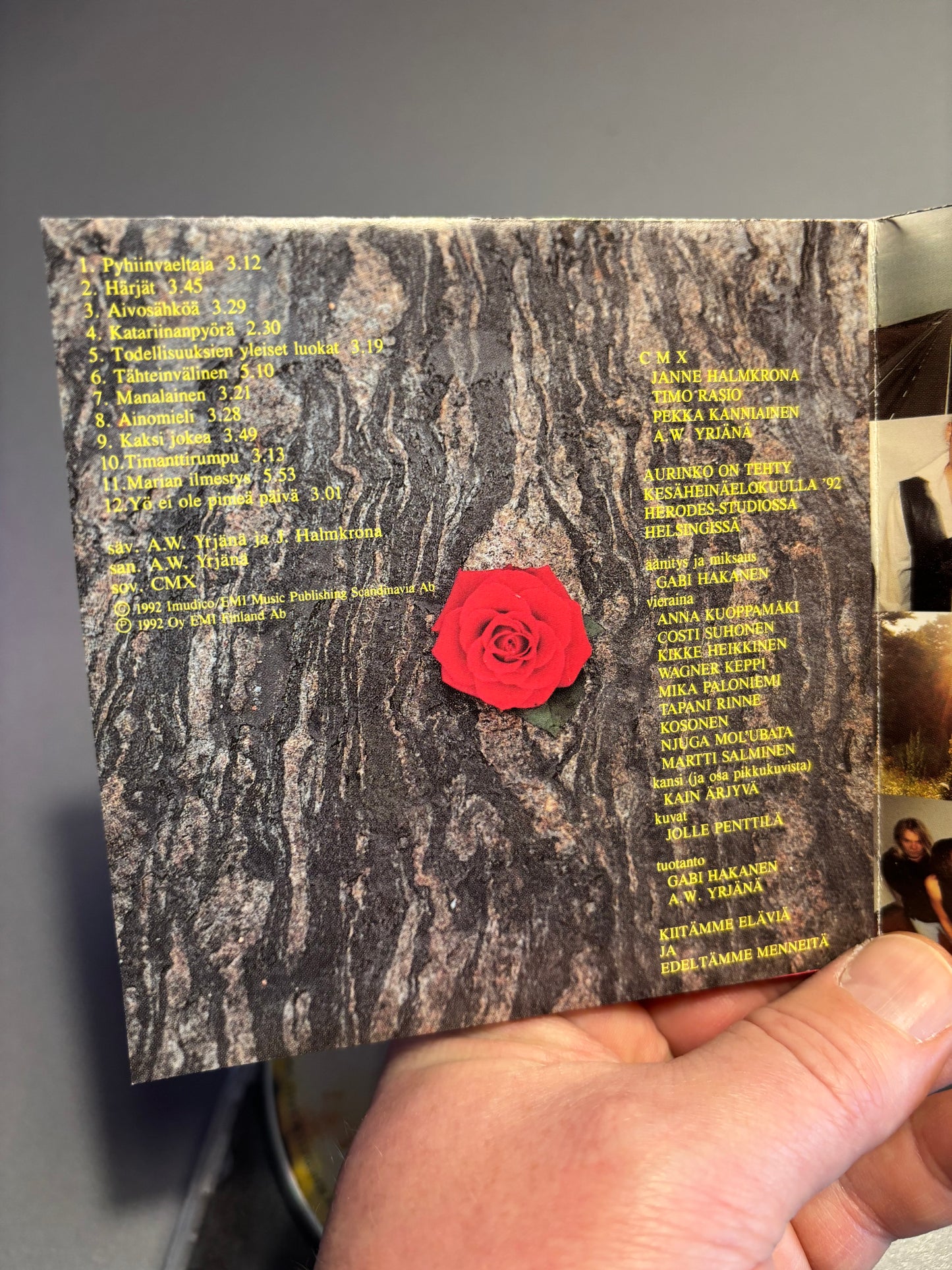 CMX: Aurinko, CD, 1st pressing, Herodes, Finland 1992
