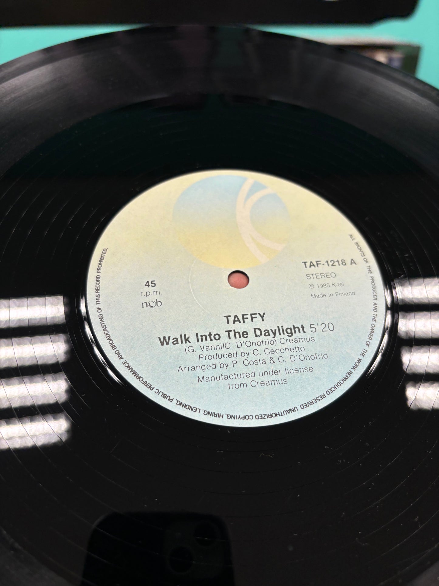 Taffy: Walk Into The Daylight, 12inch, K-Tel, Finland 1985