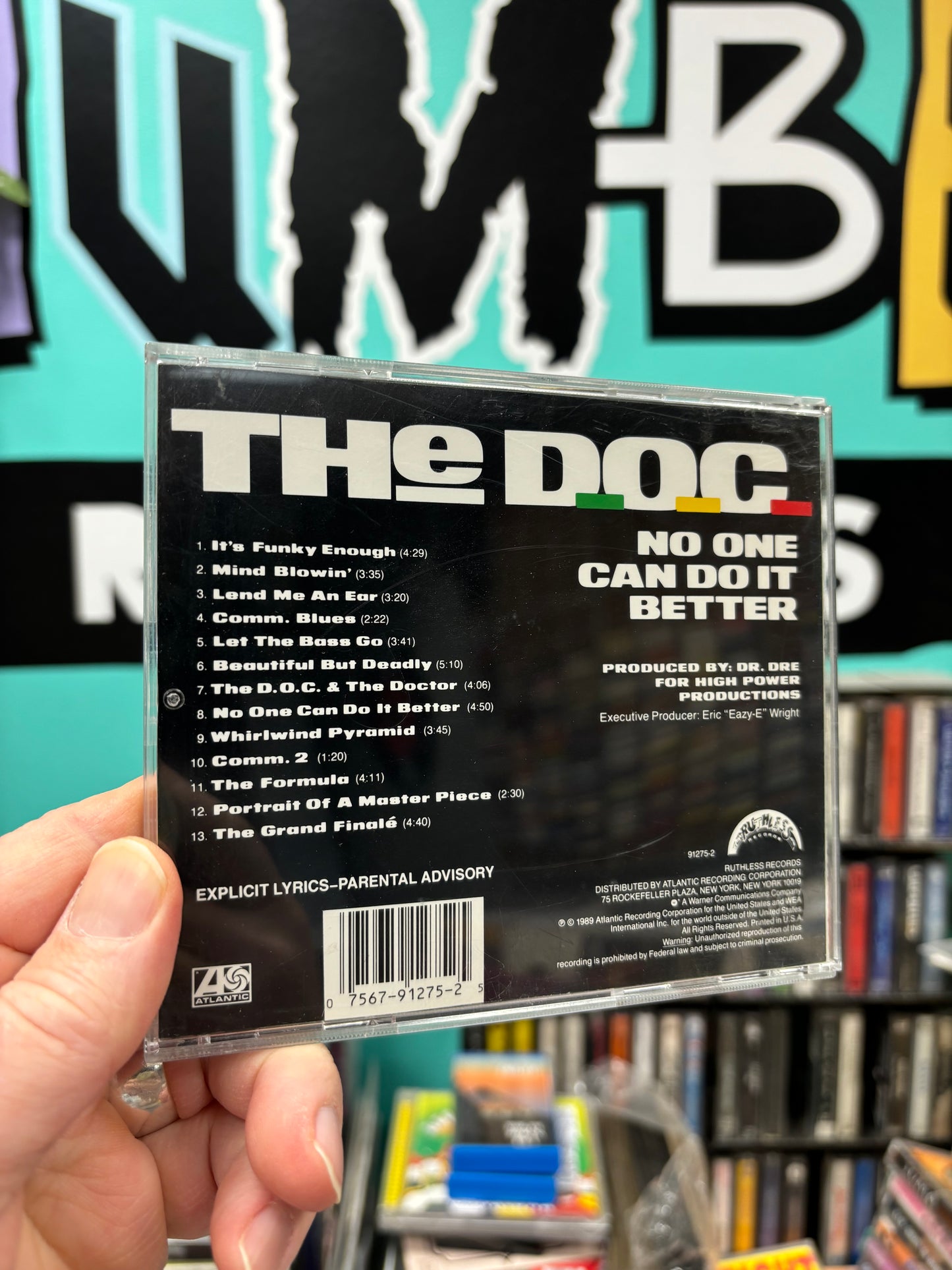 The D.O.C. : No One Can Do It Better, CD, reissue, Ruthless Records, Atlantic, US 1989