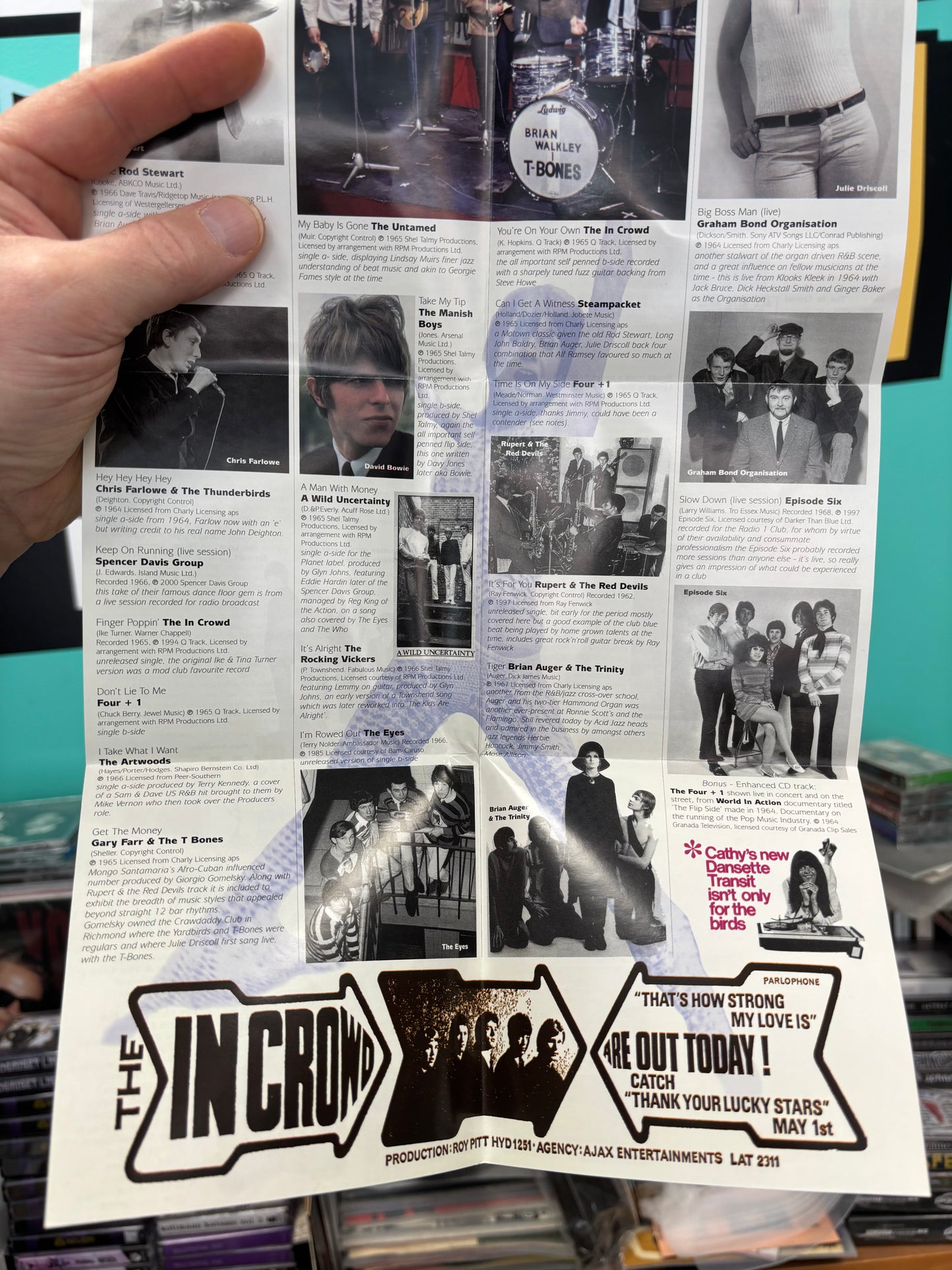 The In Crowd (UK Mod R&B Beat 1964-1967), CD, 1st pressing, Compilation, Enhanced, RPM Records, UK 2001