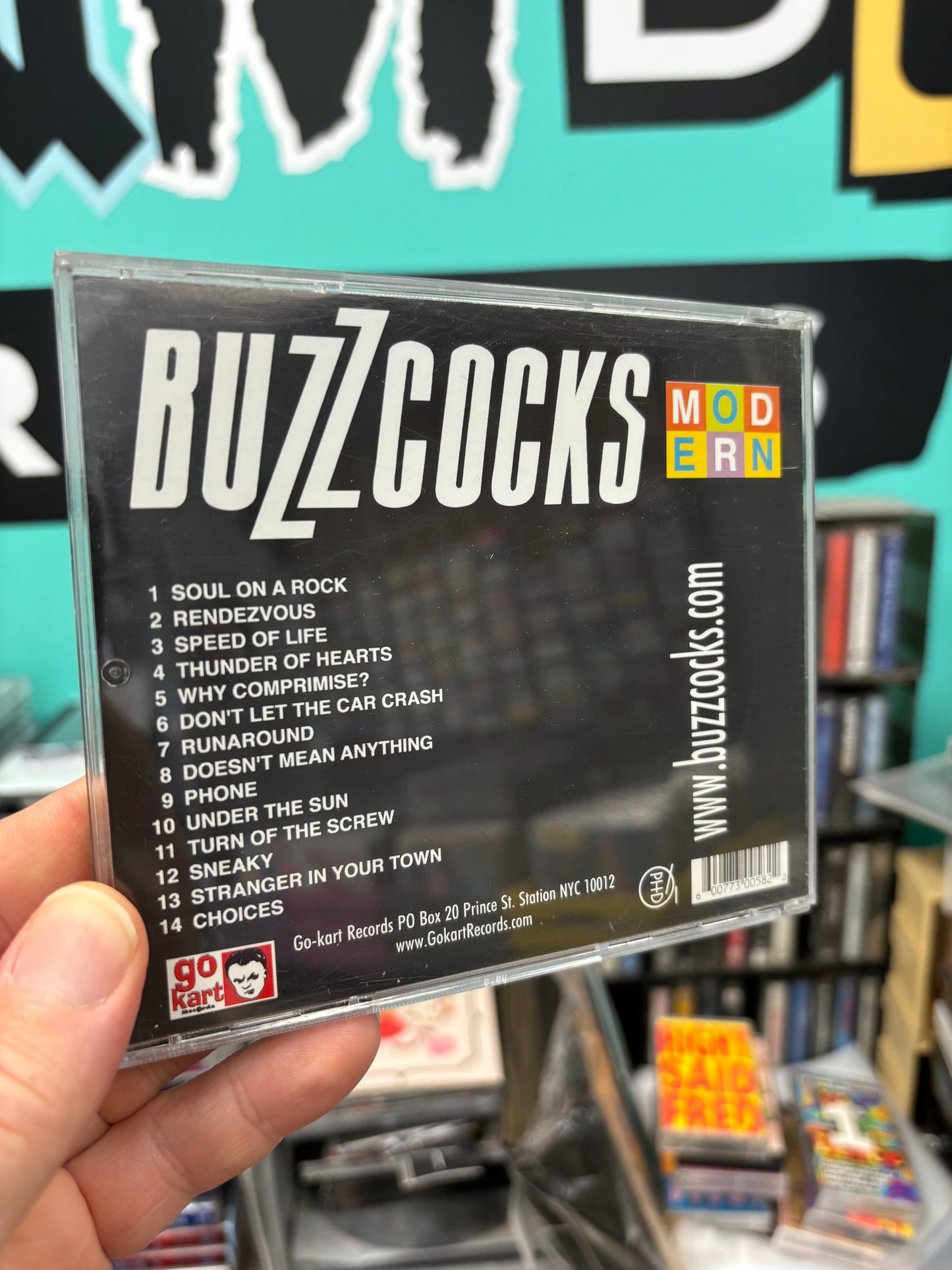 Buzzcocks: Modern, CD, 1st pressing, Go-Kart Records, US 1999