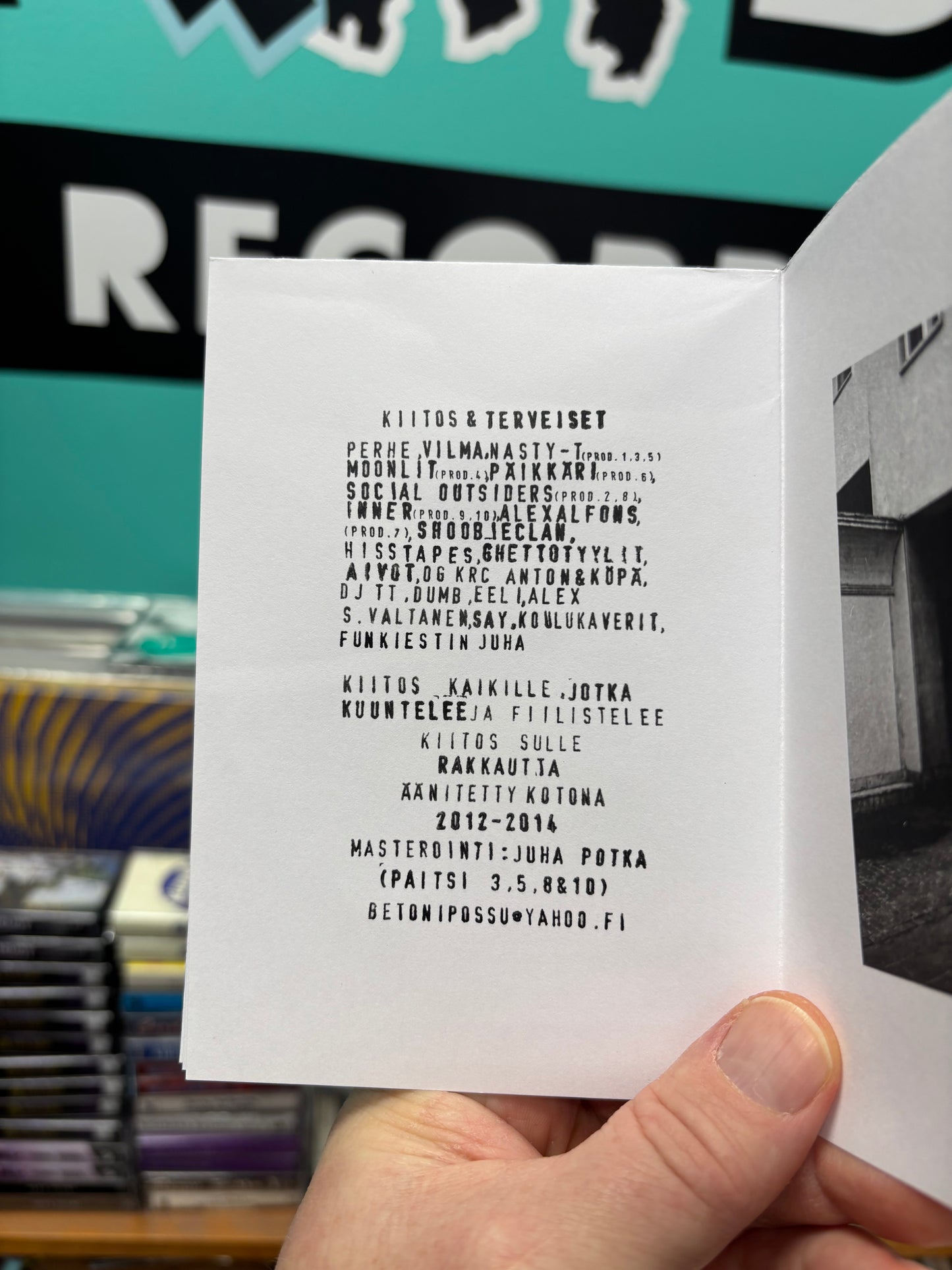 Betonipossu: Hyviä Keloja, LP, 1st pressing, Only official vinyl pressing, Limited Edition, Numbered, Clear, Fjuu Records, Finland 2014