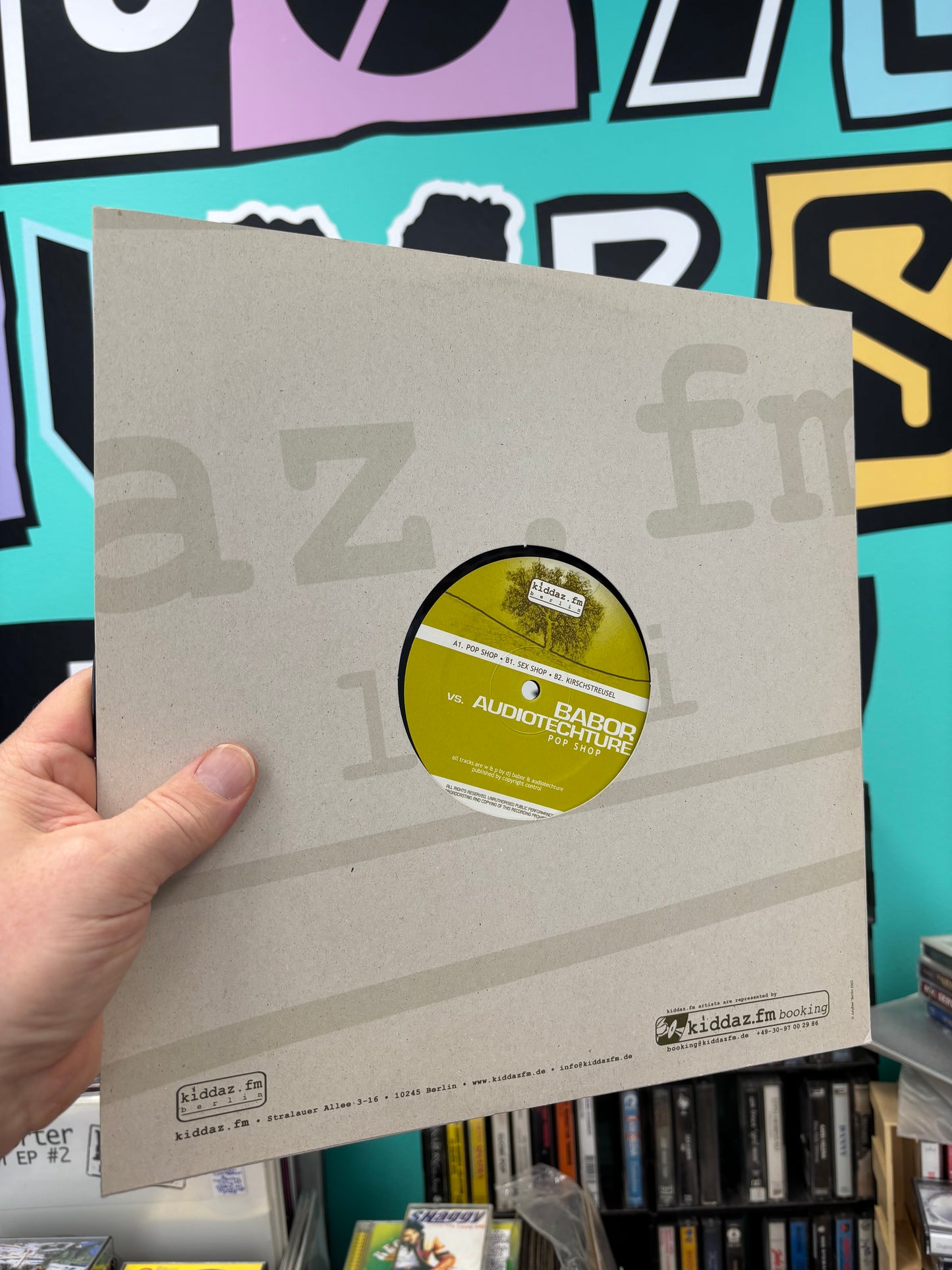 Babor vs. Audiotechture: Pop Shop, 12inch, Only pressing, Kiddaz.fm, Germany 2002