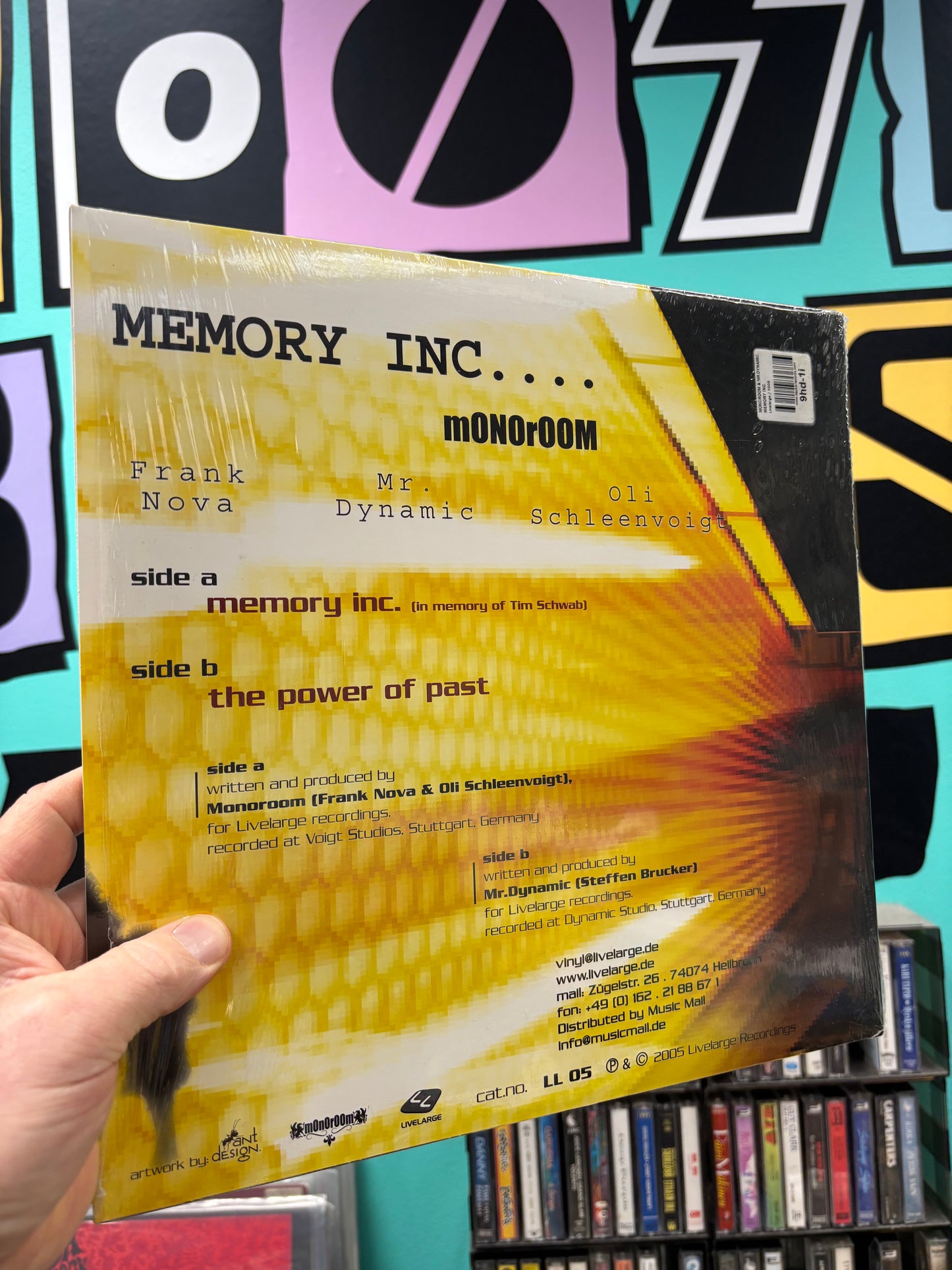 Monoroom & Mr. Dynamic: Memory Inc. (…In Amicitia Et Honor), 12inch, Only pressing, Livelarge Recordings, Germany 2005