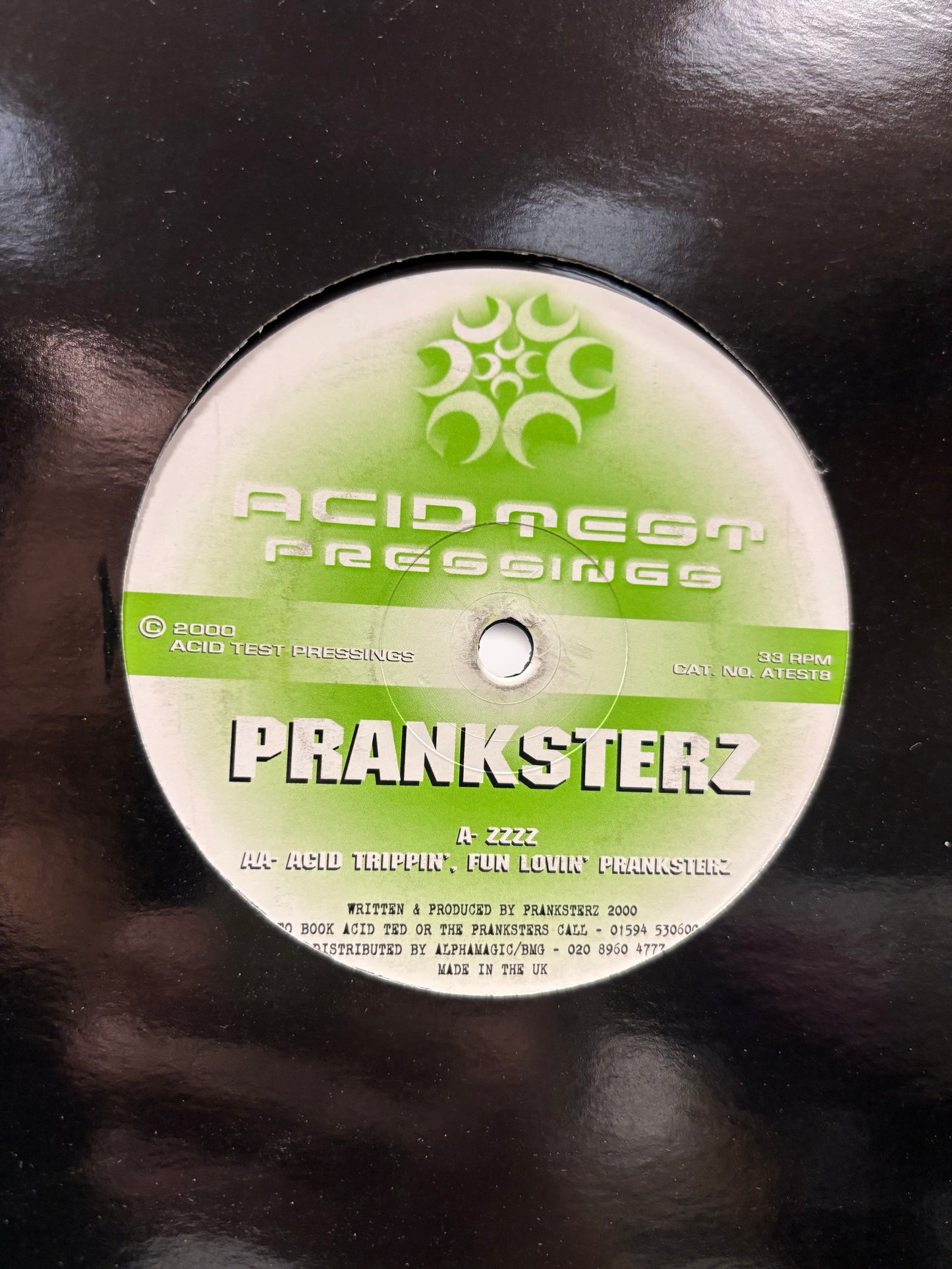 Pranksterz: Zzzz/’Acid Trippin’, Fun Lovin’ Pranksterz, 12inch, Only official pressing, Acid Test Pressings, UK 2000