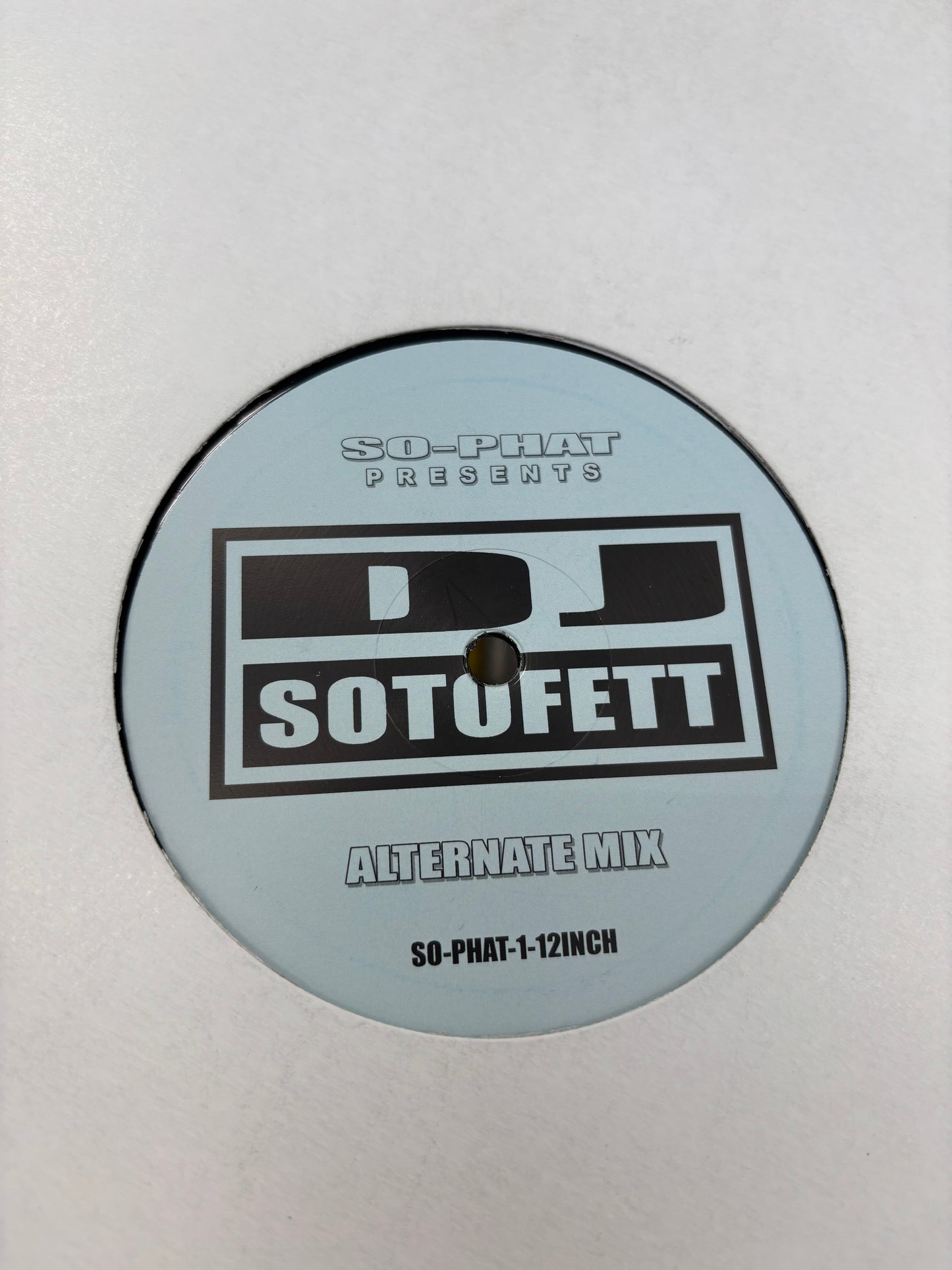 DJ Sotofett: Generic Mix/Alternate Mix, 12inch, Only pressing, SO-PHAT, Germany 2016