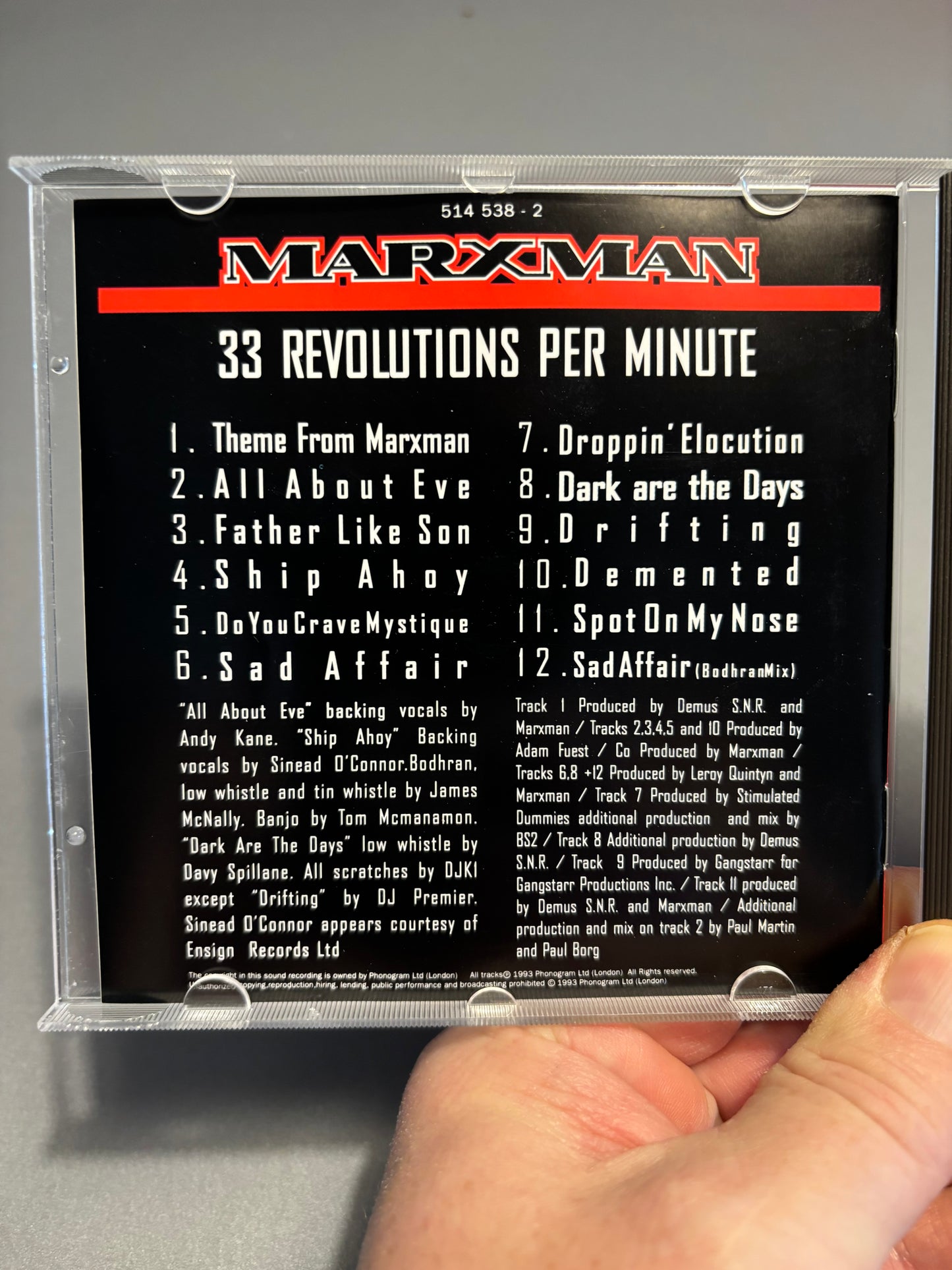 Marxman: 33 Revolutions Per Minute, CD, Talkin’ Loud, Europe 1993