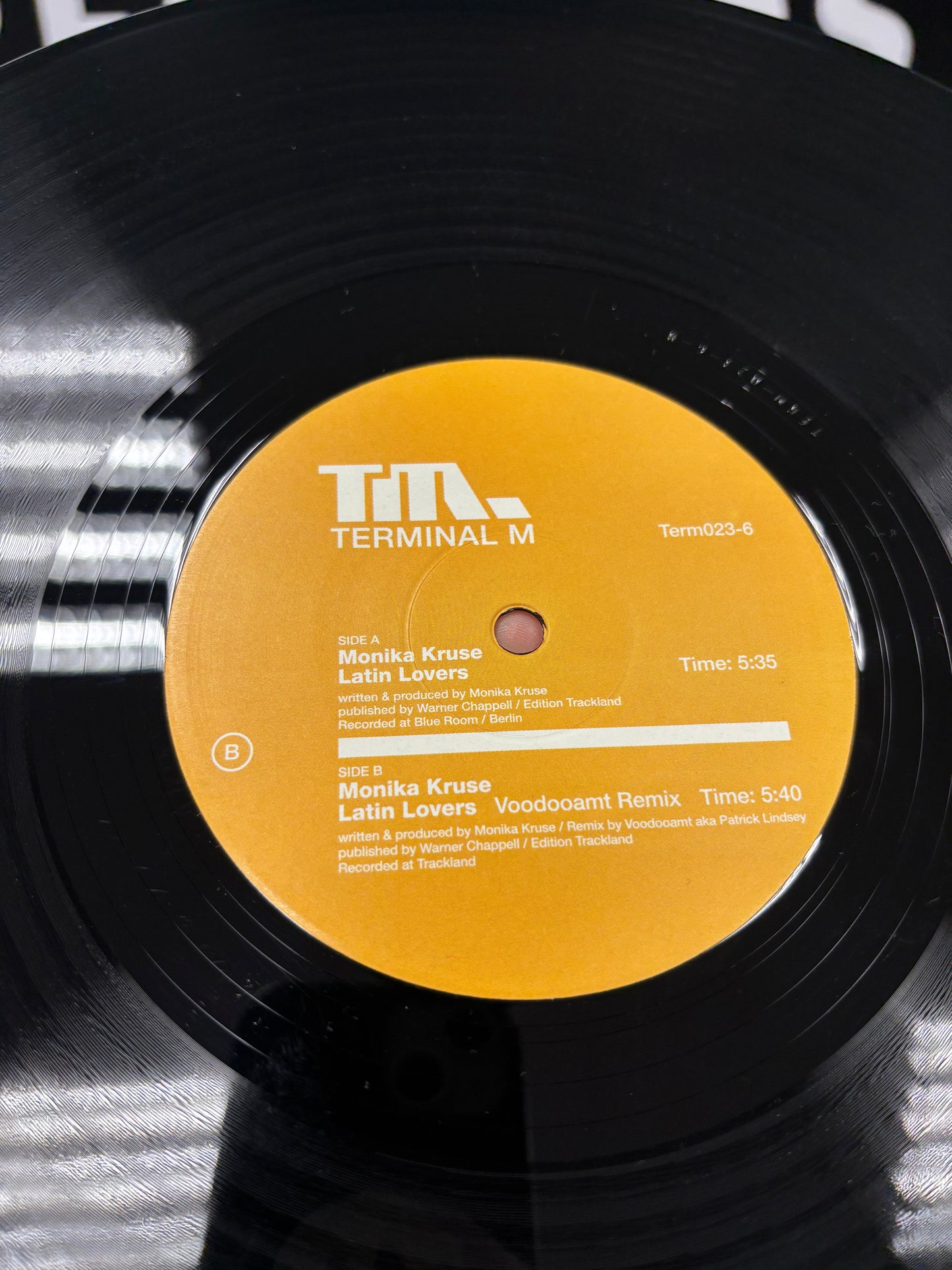 Monika Kruse: Latin Lovers, 12inch, 1st pressing, Terminal M, Germany 2003