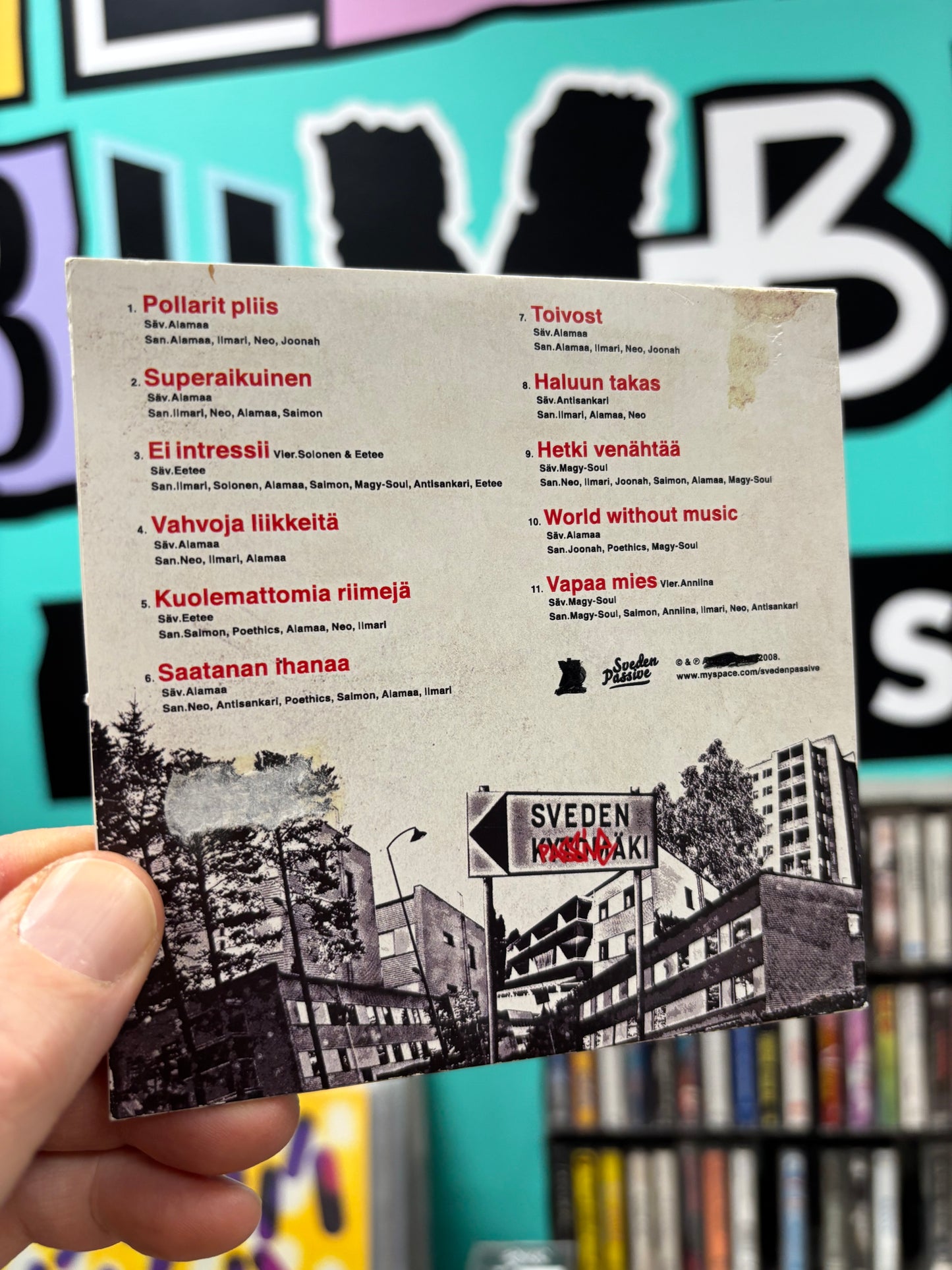 Sveden Passive: Vahvoja Liikkeitä, CDr, Only pressing, Not On Label, Finland 2008