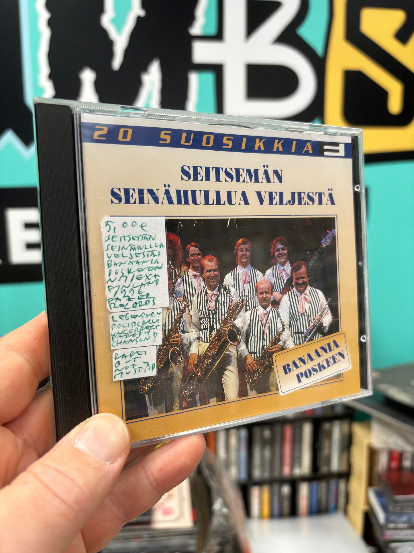 Seitsemän Seinähullua Veljestä: Banaania Poskeen, CD, Only pressing, Fazer Records, Finland 1996