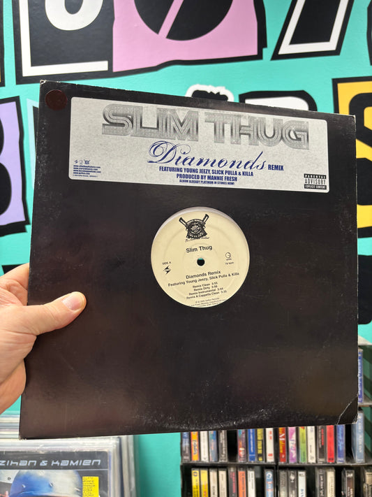 Slim Thug: Diamonds (Remix), 12inch, 1st pressing, Geffen Records, Boss Hogg Outlawz, US 2005