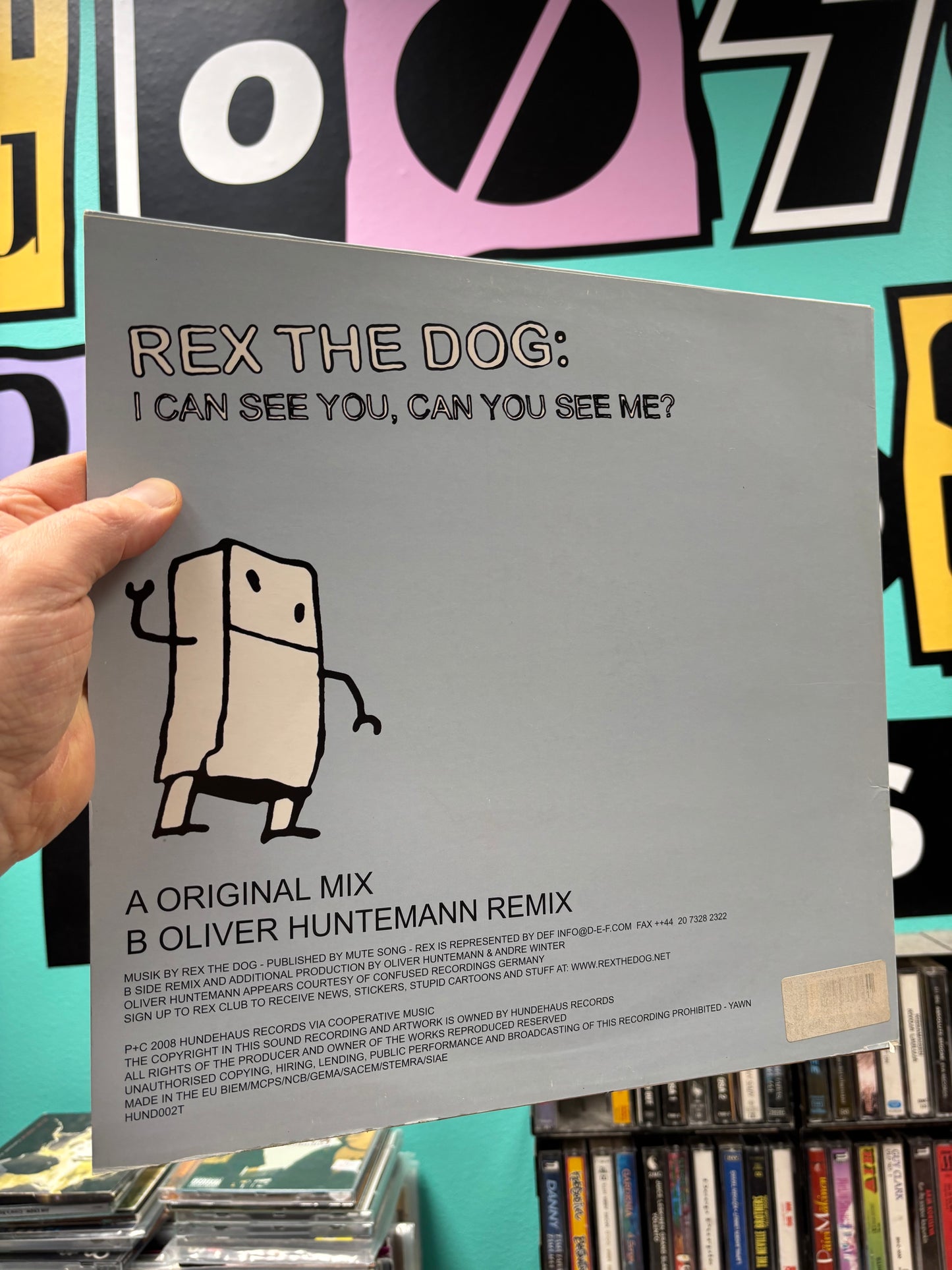Rex The Dog: I Can See You, Can You See Me?, 12inch, Only official vinyl pressing, Hundehaus Records, UK 2008