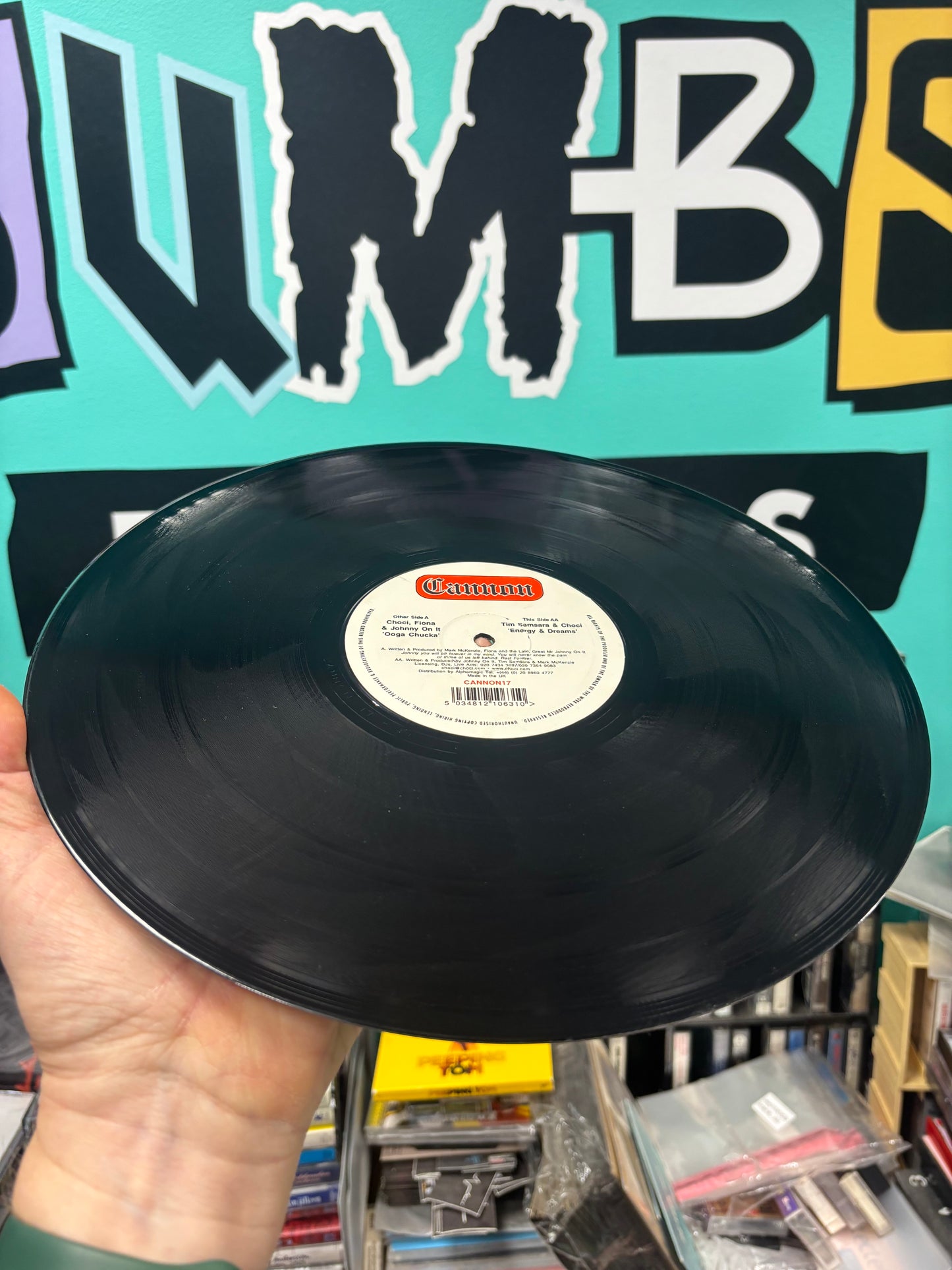 Choci, Fiona & Johnny On It: Ooga Chucka/Tim Samsara & Choci: Energy & Dreams, 12inch, Only official pressing, Cannon Records, UK 1998