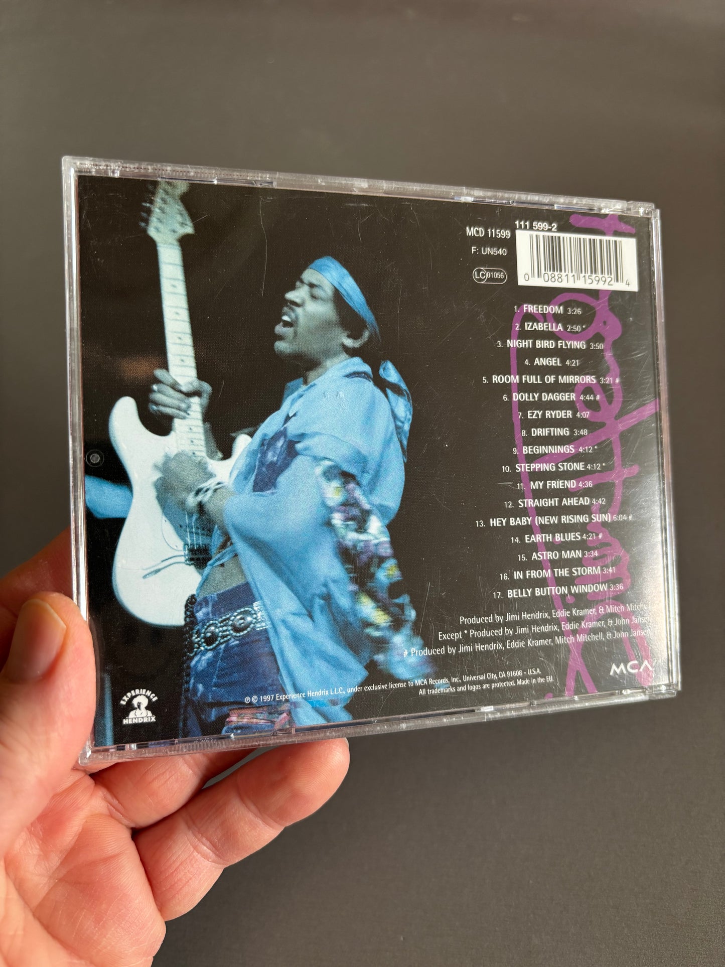 Jimi Hendrix: First Rays Of The New Rising Sun, CD, reissue, remastered, compilation, MCA Records, Experience Hendrix, Europe 1997?