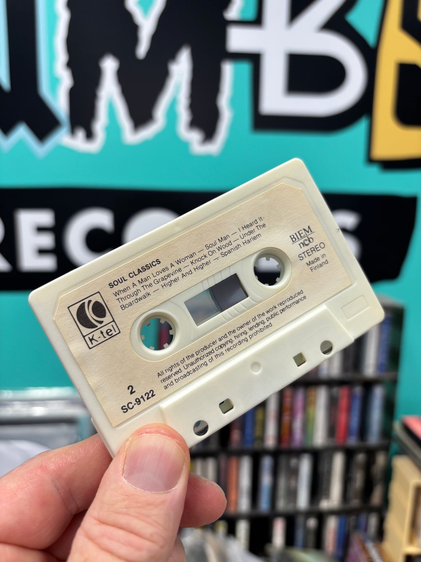 K-tel presents Soul Classics, cassette, K-tel, Finland 1987