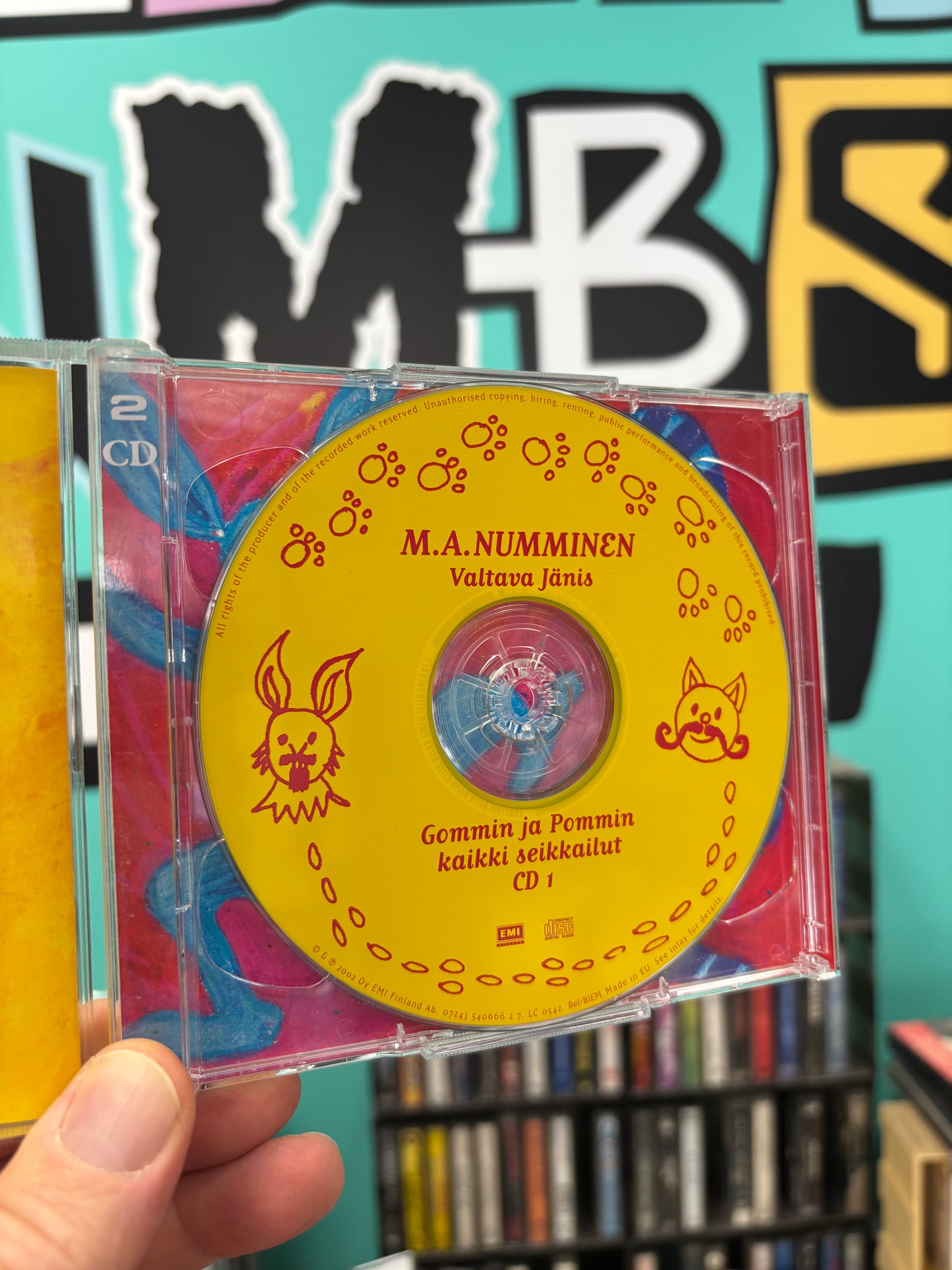 M.A. Numminen: Valtava jänis - Gommin ja Pommin kaikki seikkailut, 2CD, Only pressing, compilation, remastered, EMI Finland, Finland 2002