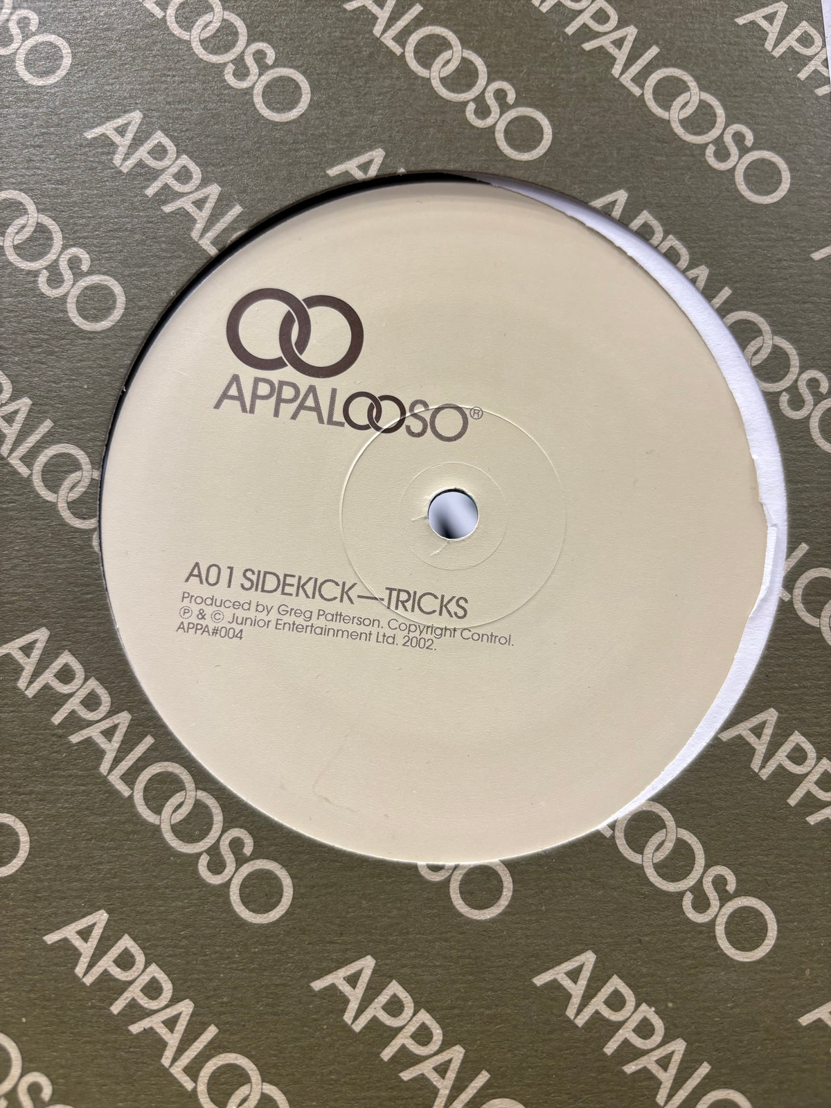 Sidekick: Tricks, 12inch, Only official pressing, Appalooso, UK 2002