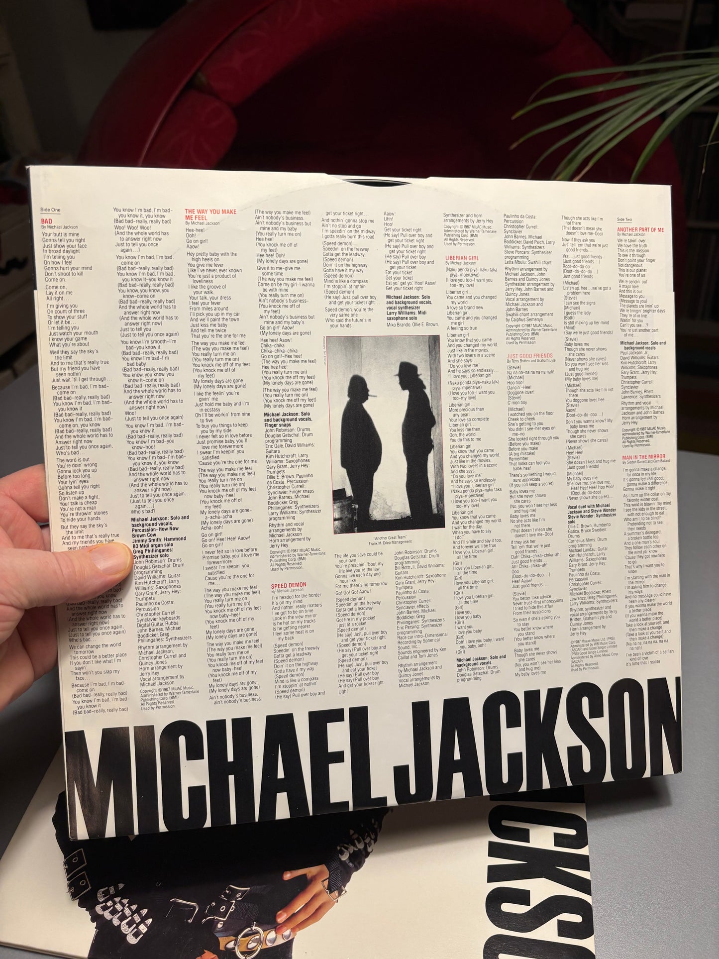 Michael Jackson: Bad, LP, gatefold, Epic, Europe 1987